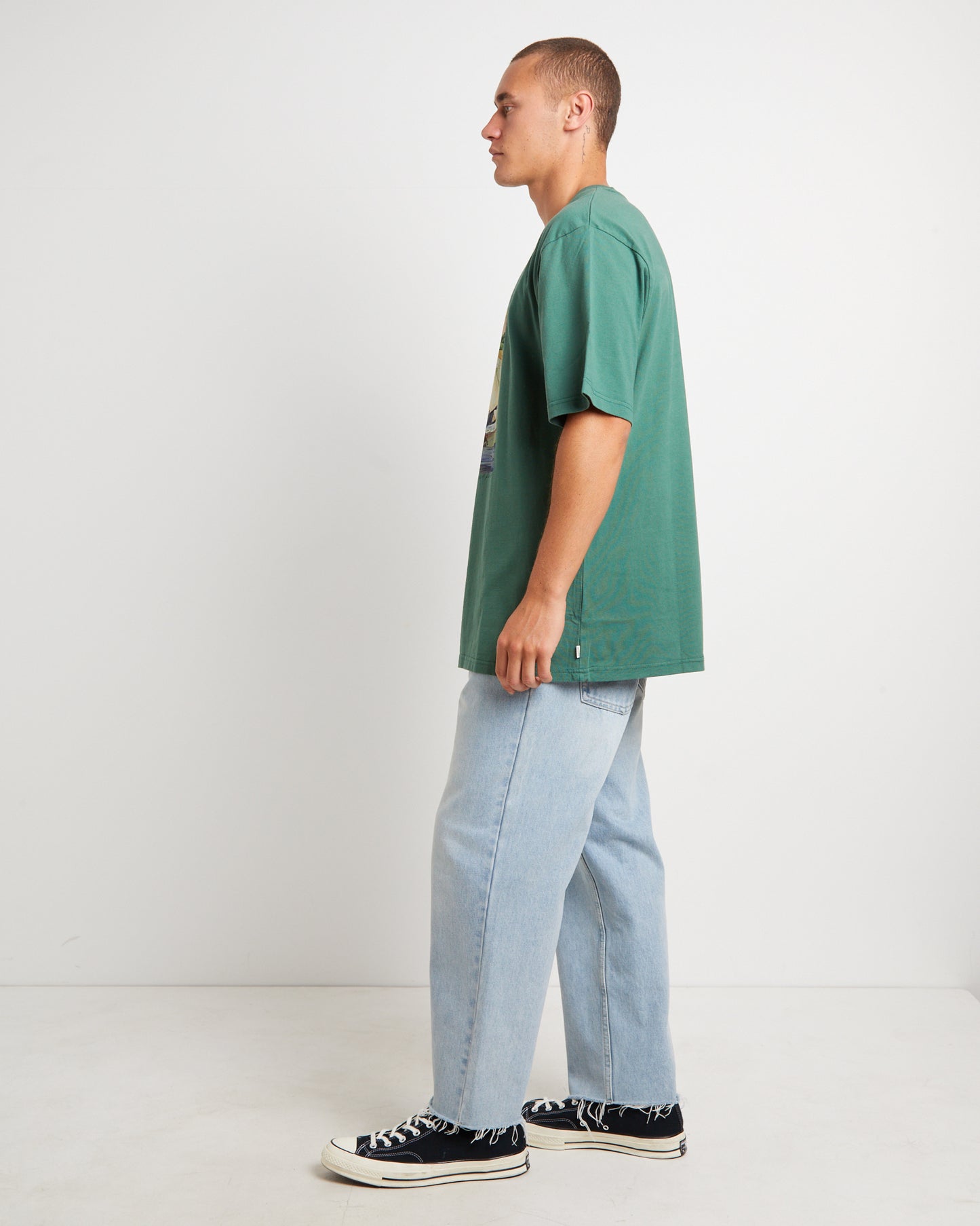 Kingswood Painting Short Sleeve T-Shirt in Green