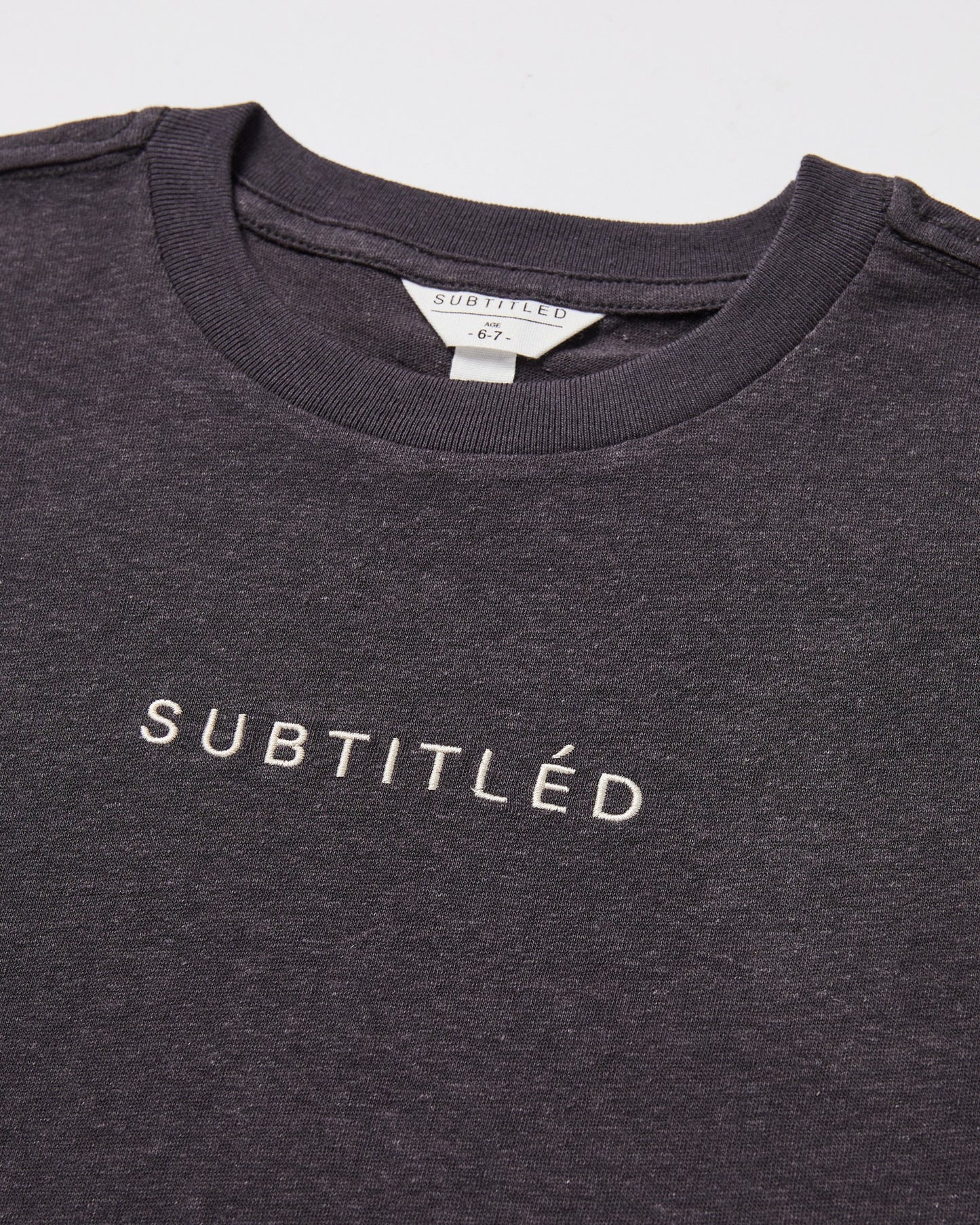 State Linen Oversized Tee Charcoal