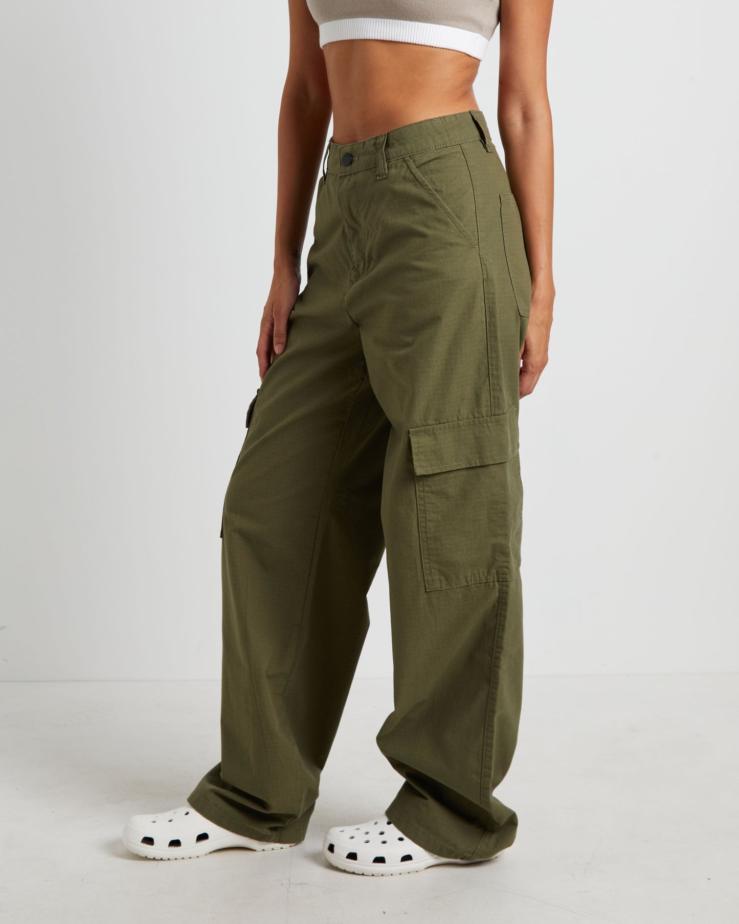 Donna Cargo Pants in Khaki