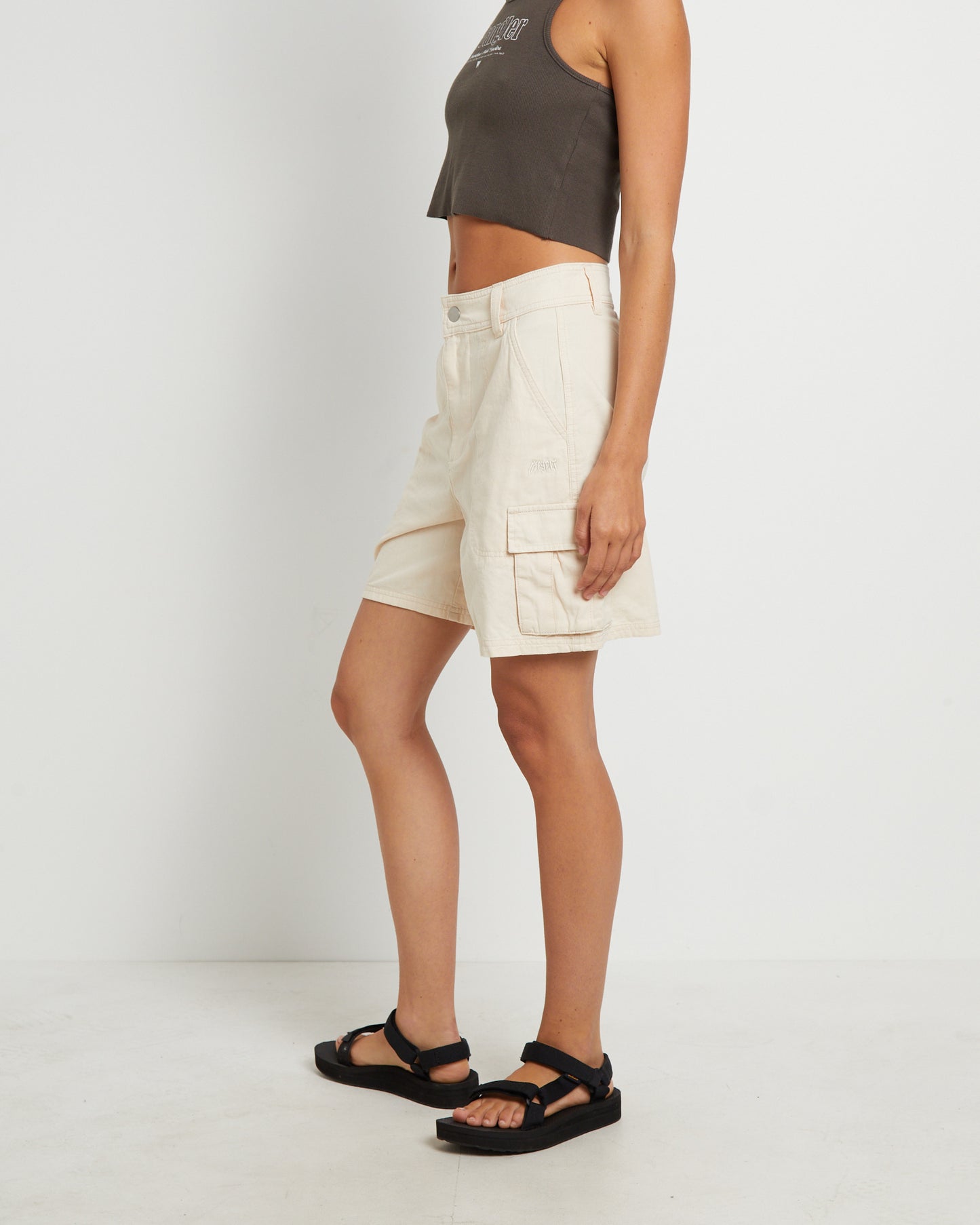 Water Pipe Cargo Shorts in Chalk