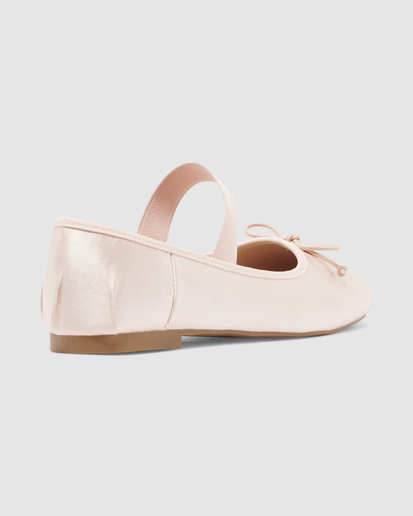 Mystic Ballet Flats in Blush Satin