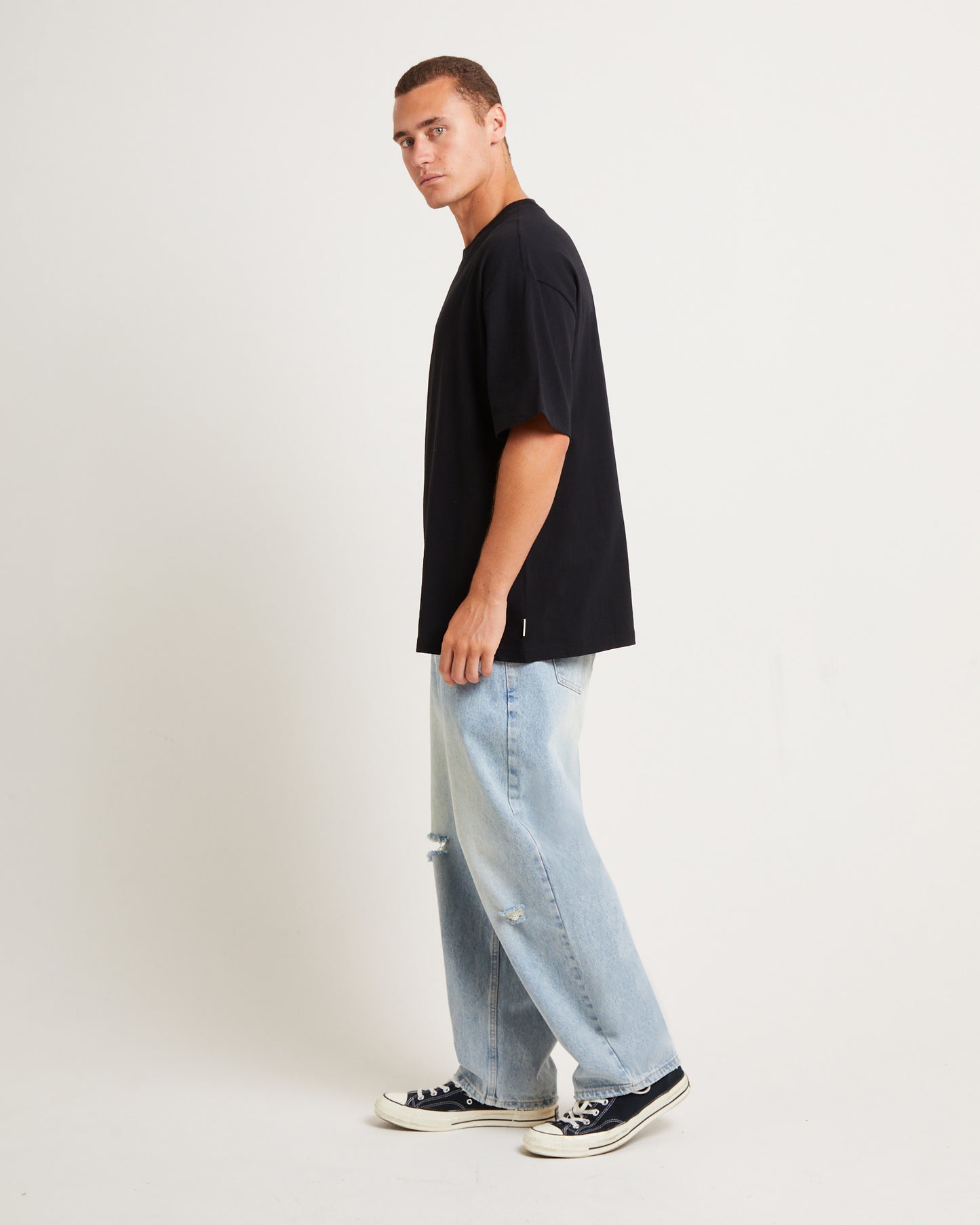 Fixture Short Sleeve T-Shirt in Black