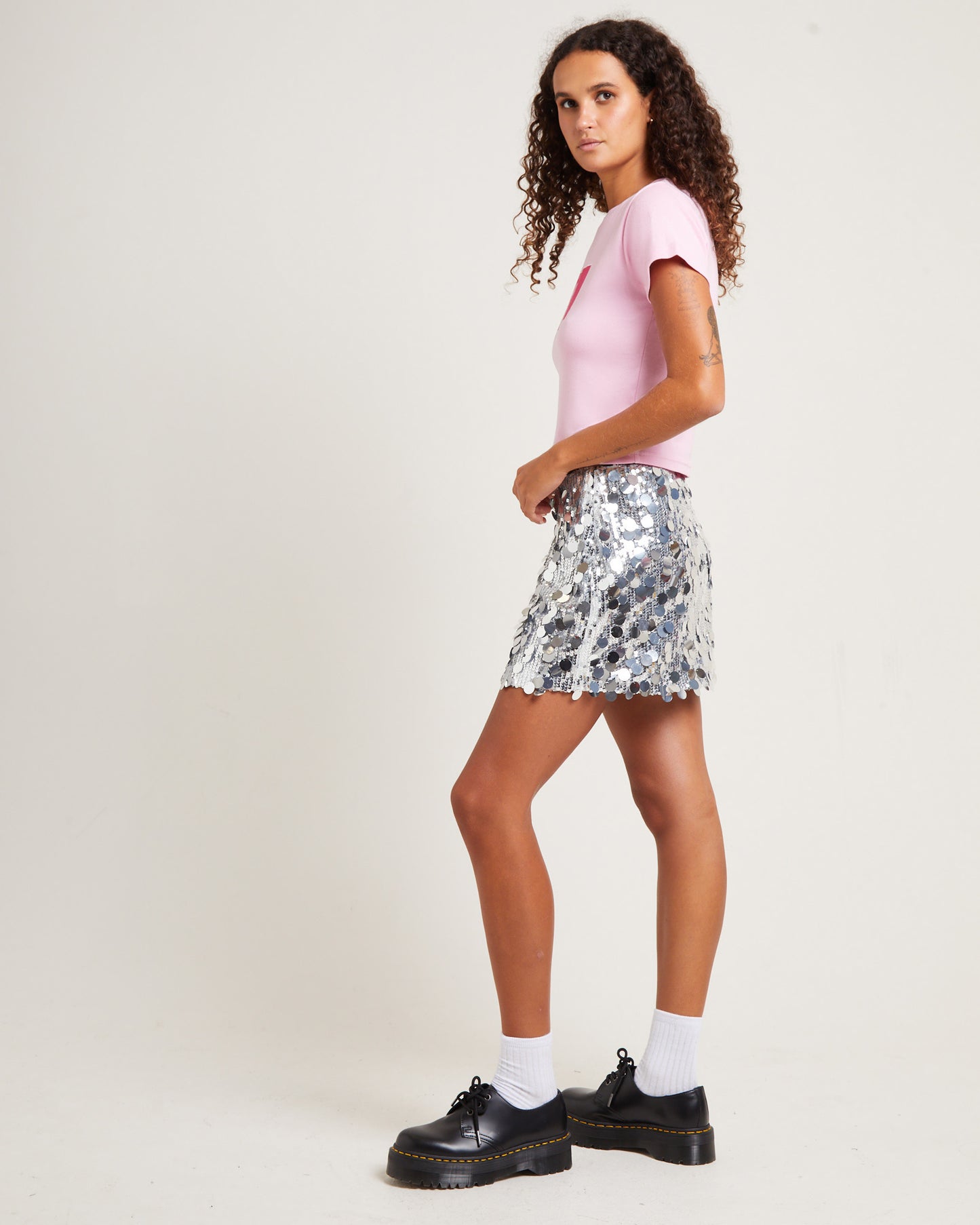Takes Two Rib Tee Baby Pink