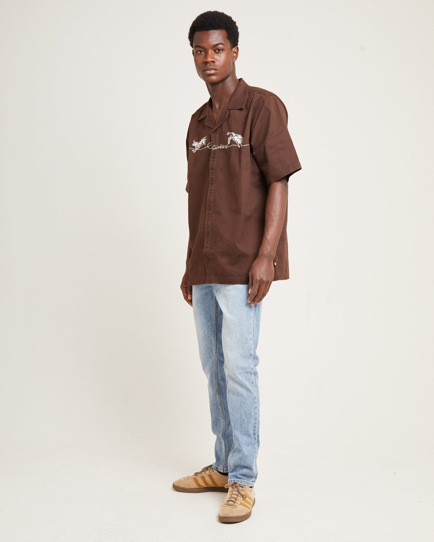 Bully Boy Short Sleeve Shirt Brown