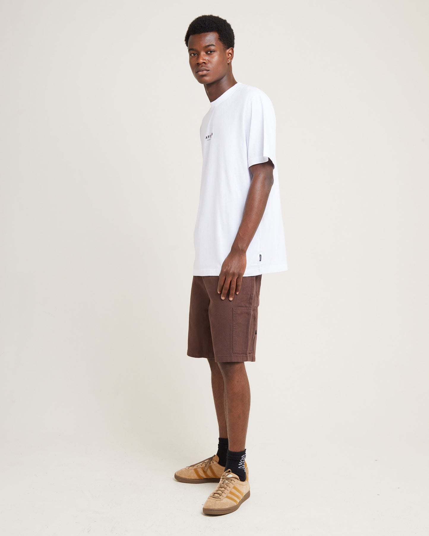 Space Recycled Retro Fit Short Sleeve T-Shirt White