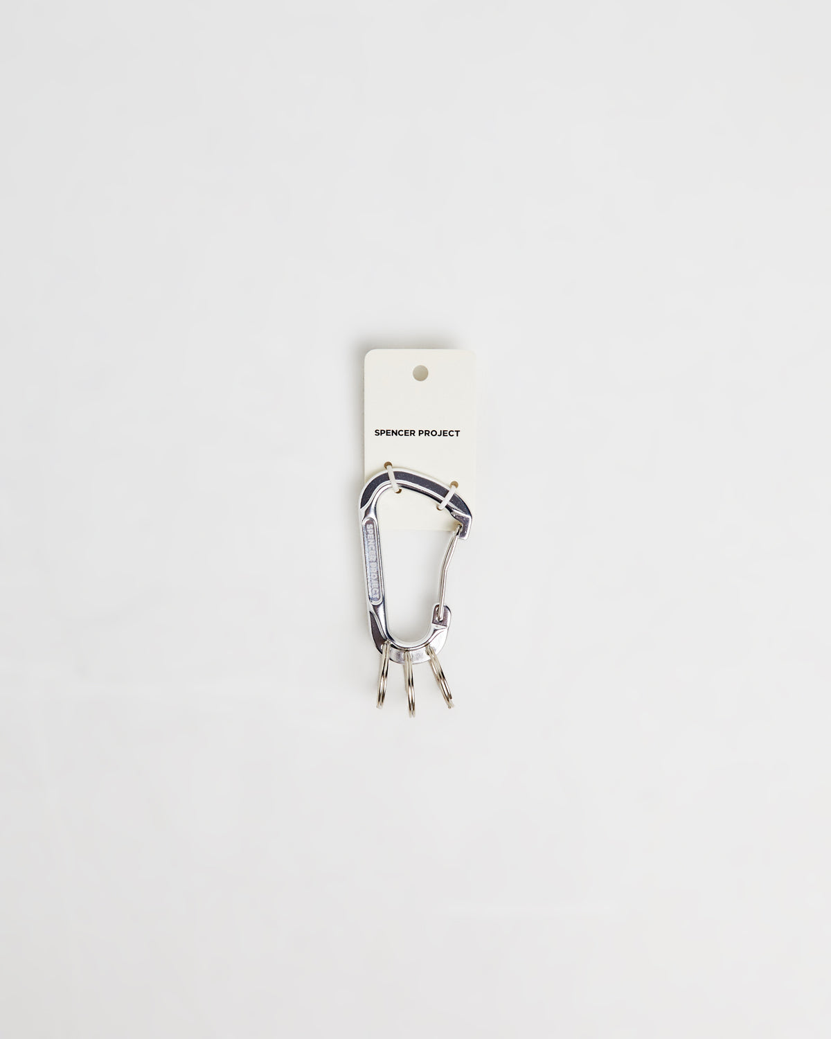 Spencer Carabiner Keyring SILVER
