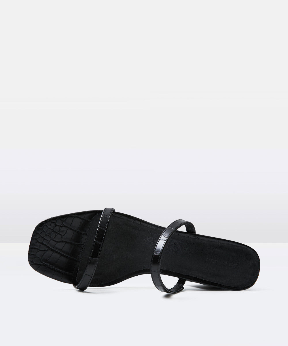 The Naomi Block Heels Black