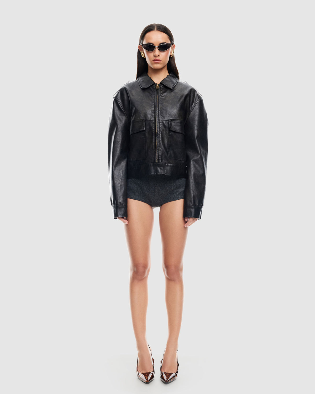 Eighties Bomber Jacket WASHED ONYX