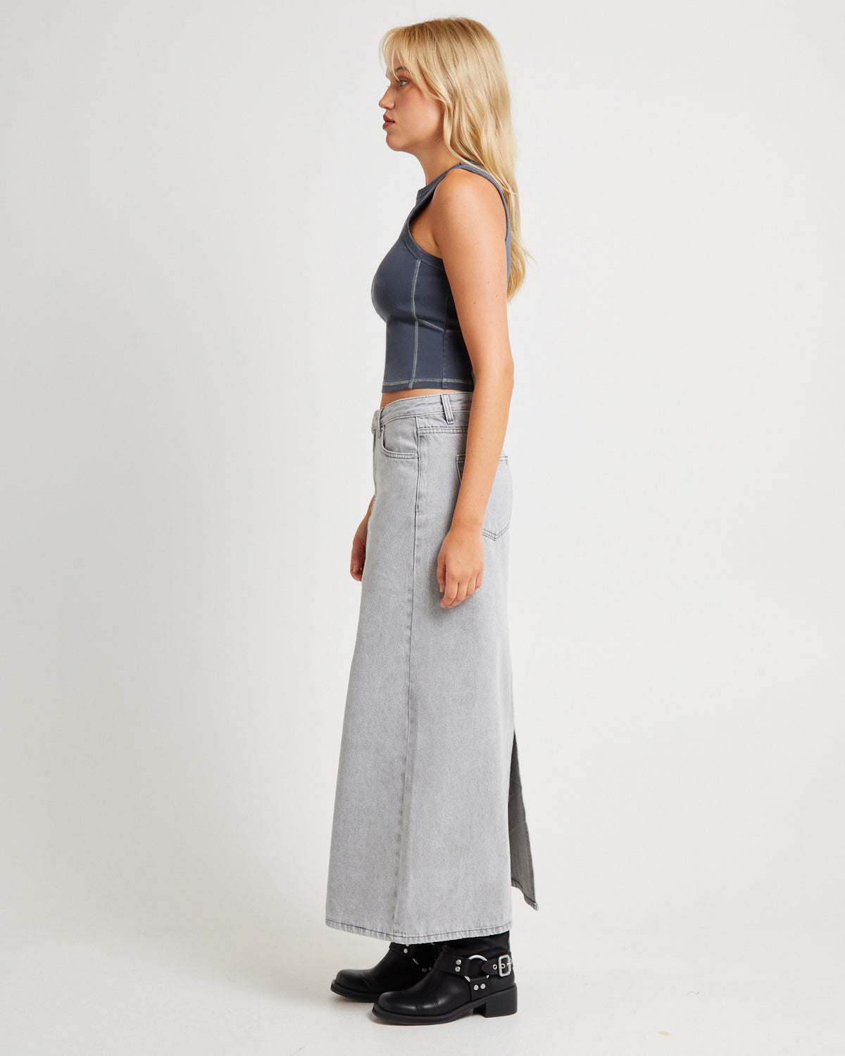 Established Baby Tank Top CHARCOAL
