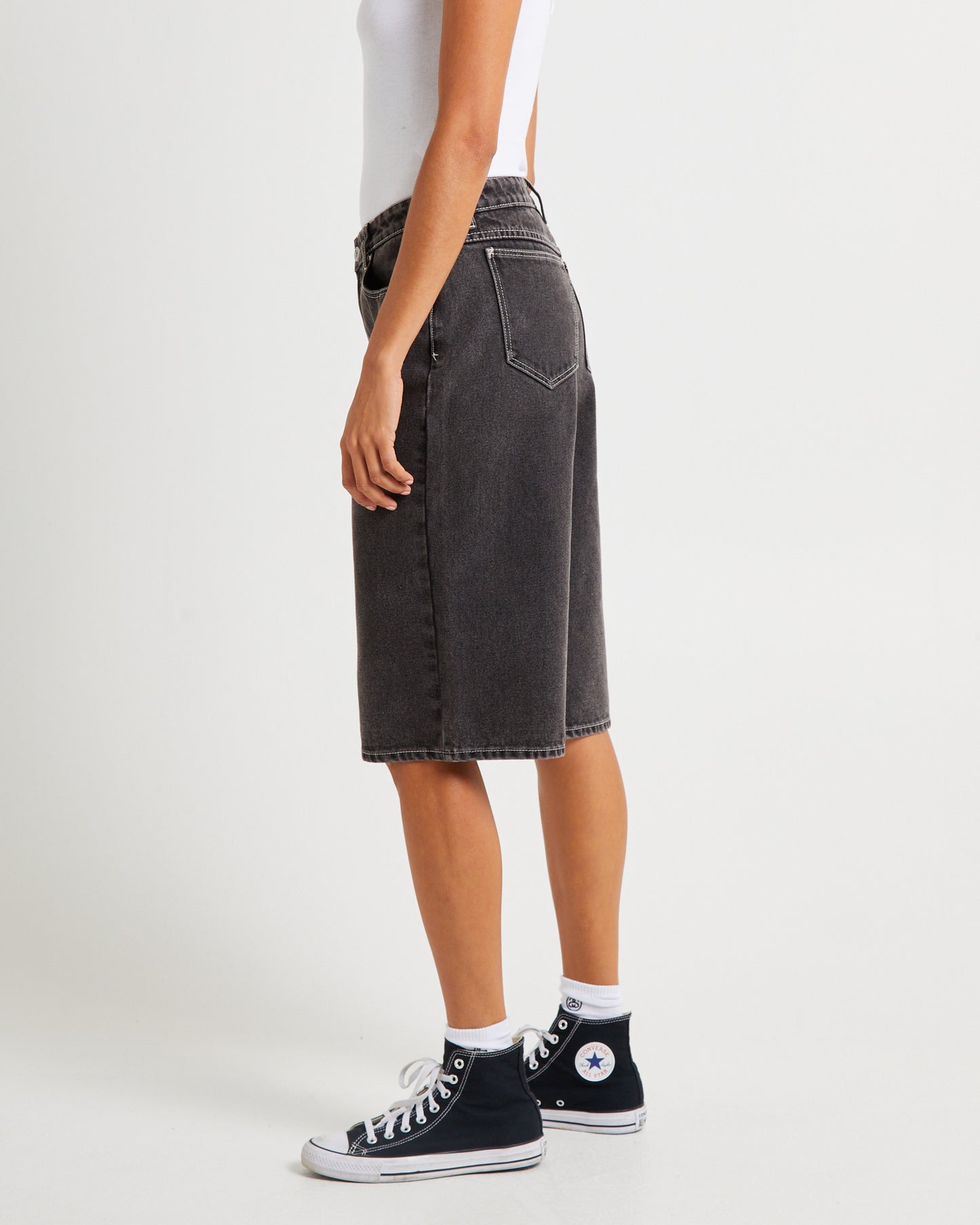 Long Denim Jorts Edda
