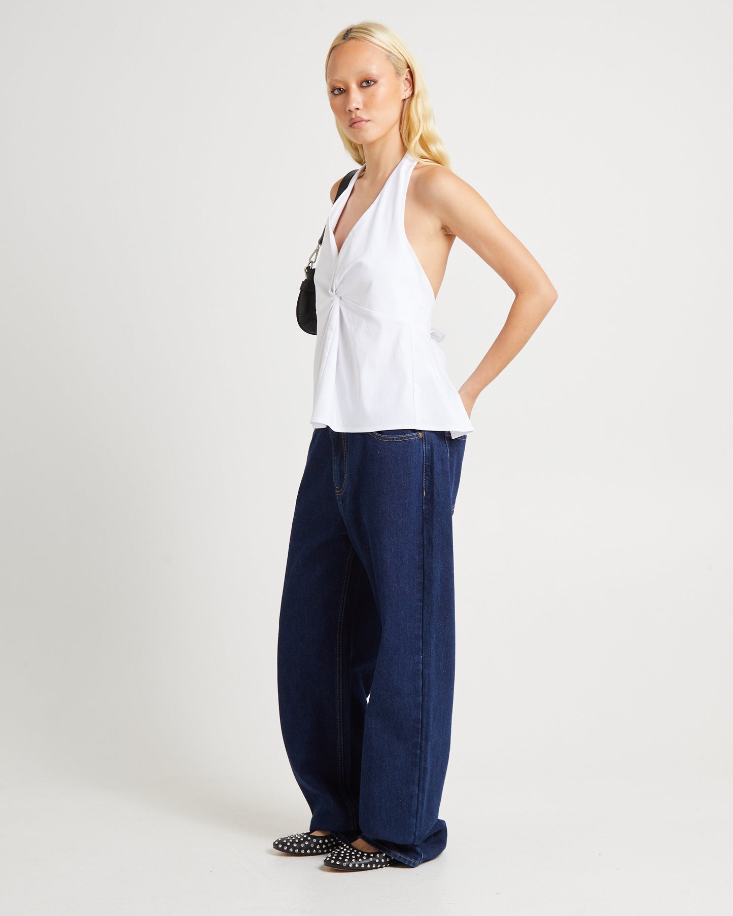 Miley Twist Front Halter Top