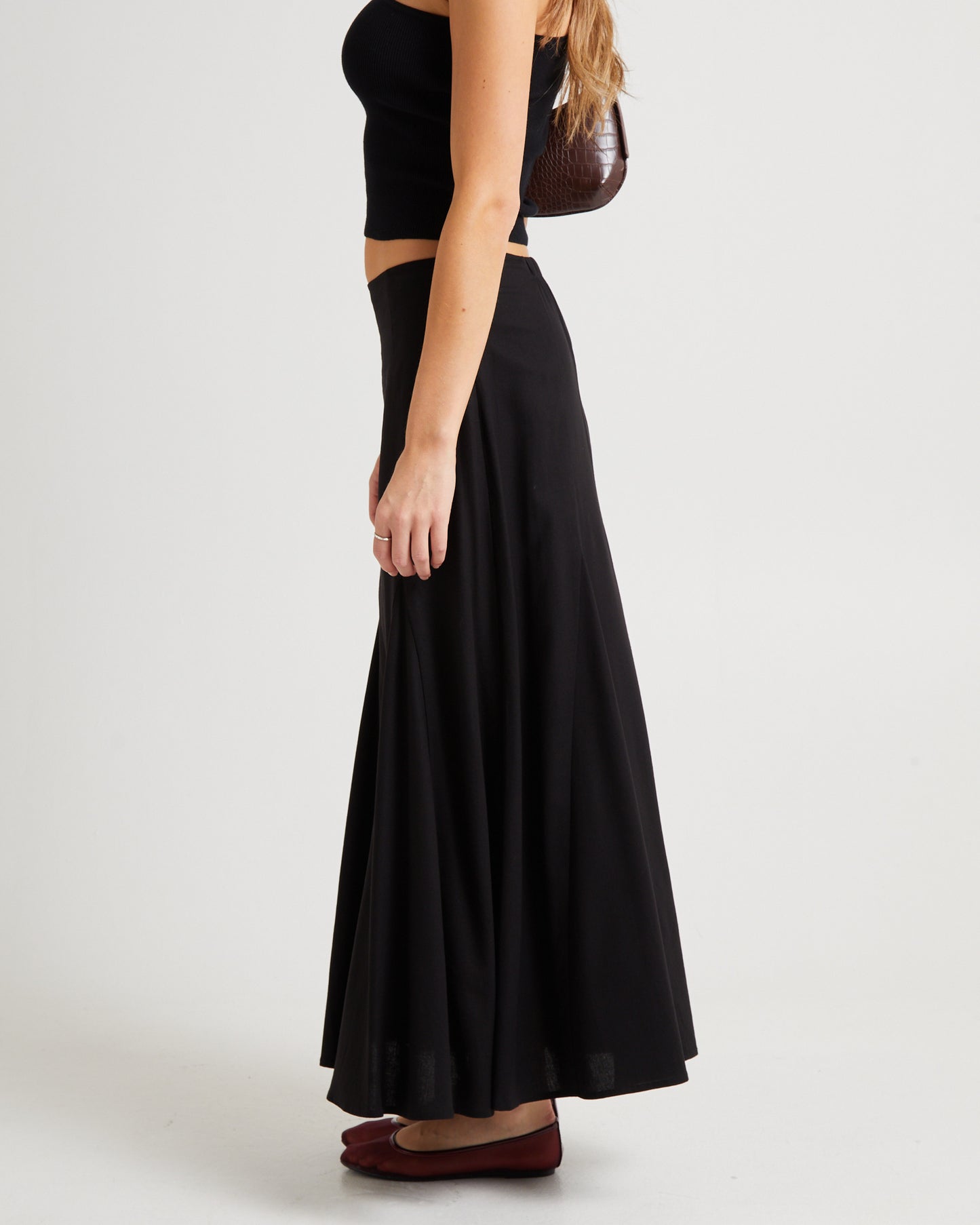 Kenzie Godet Full Maxi Skirt