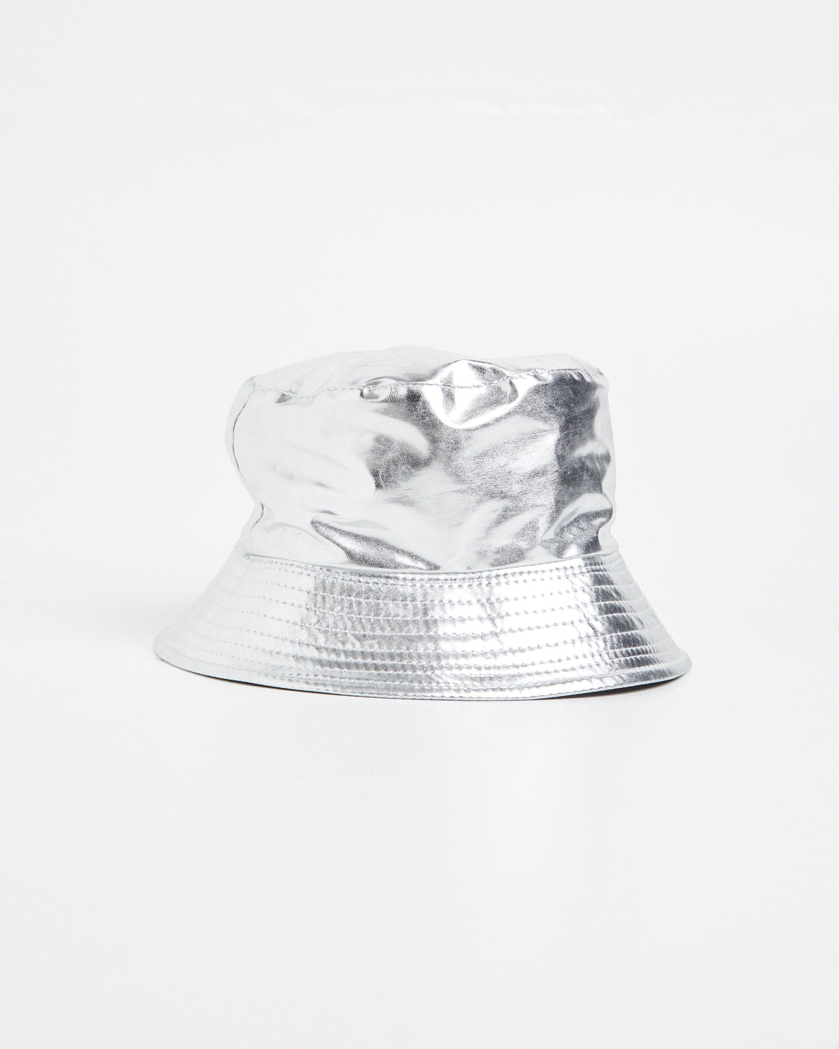 Metallic Bucket Hat SILVER