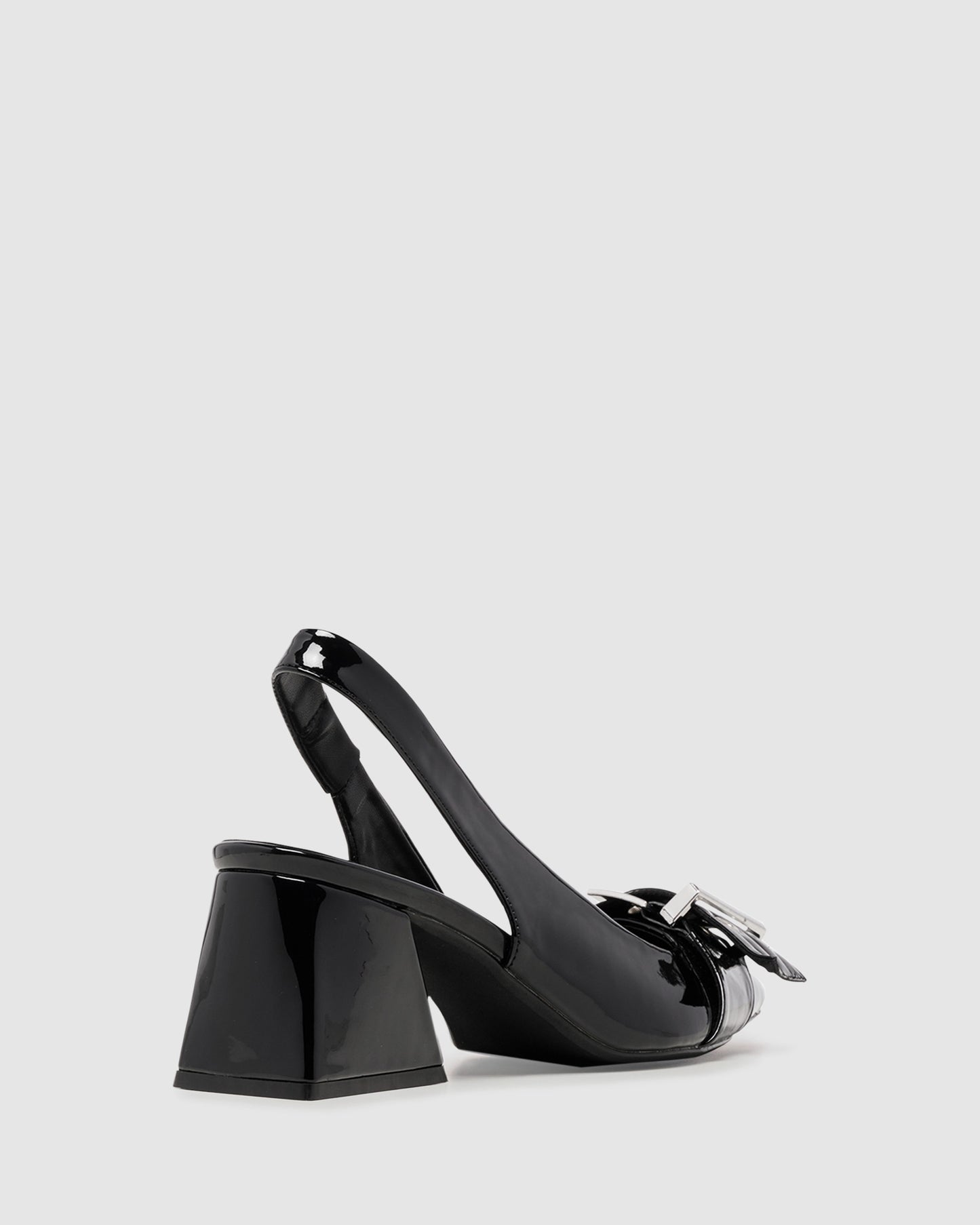 Slay Slingback Pump Black Patent