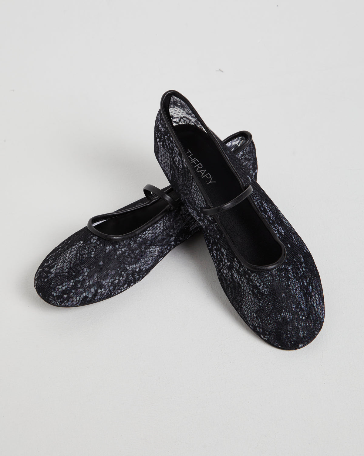 Monamour Ballet Flat Black Lace BLACK