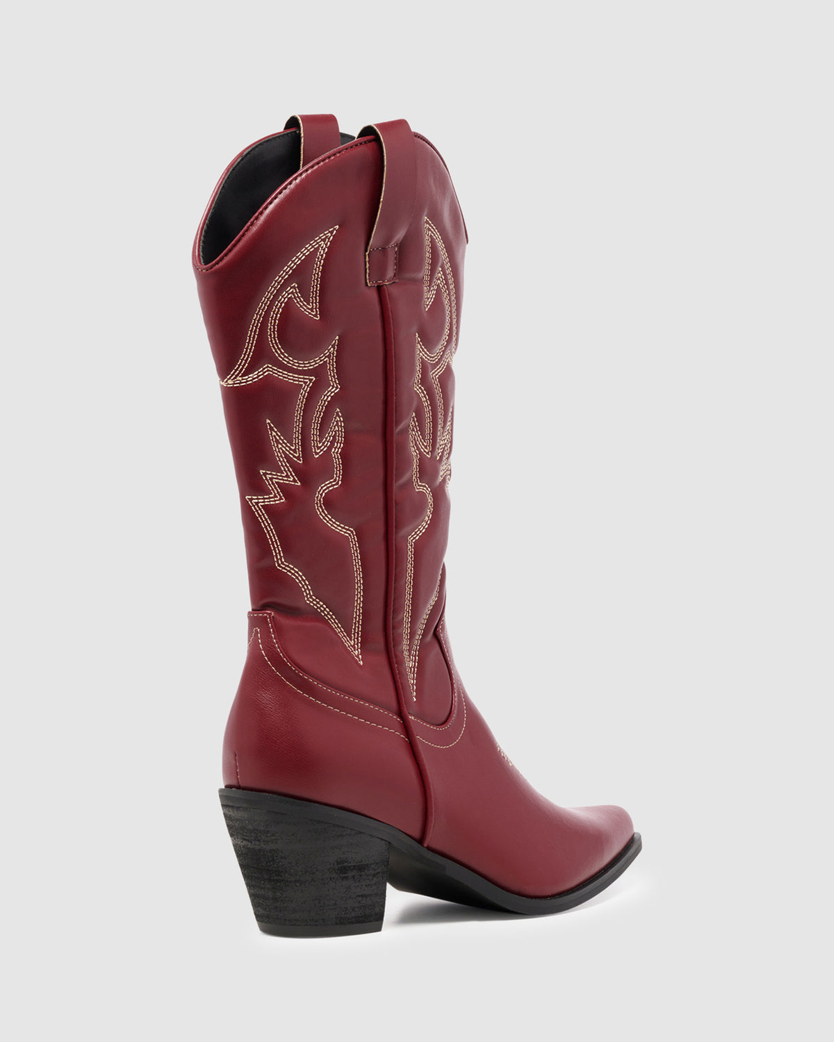 Clayton Western Boot Cherry Cherry