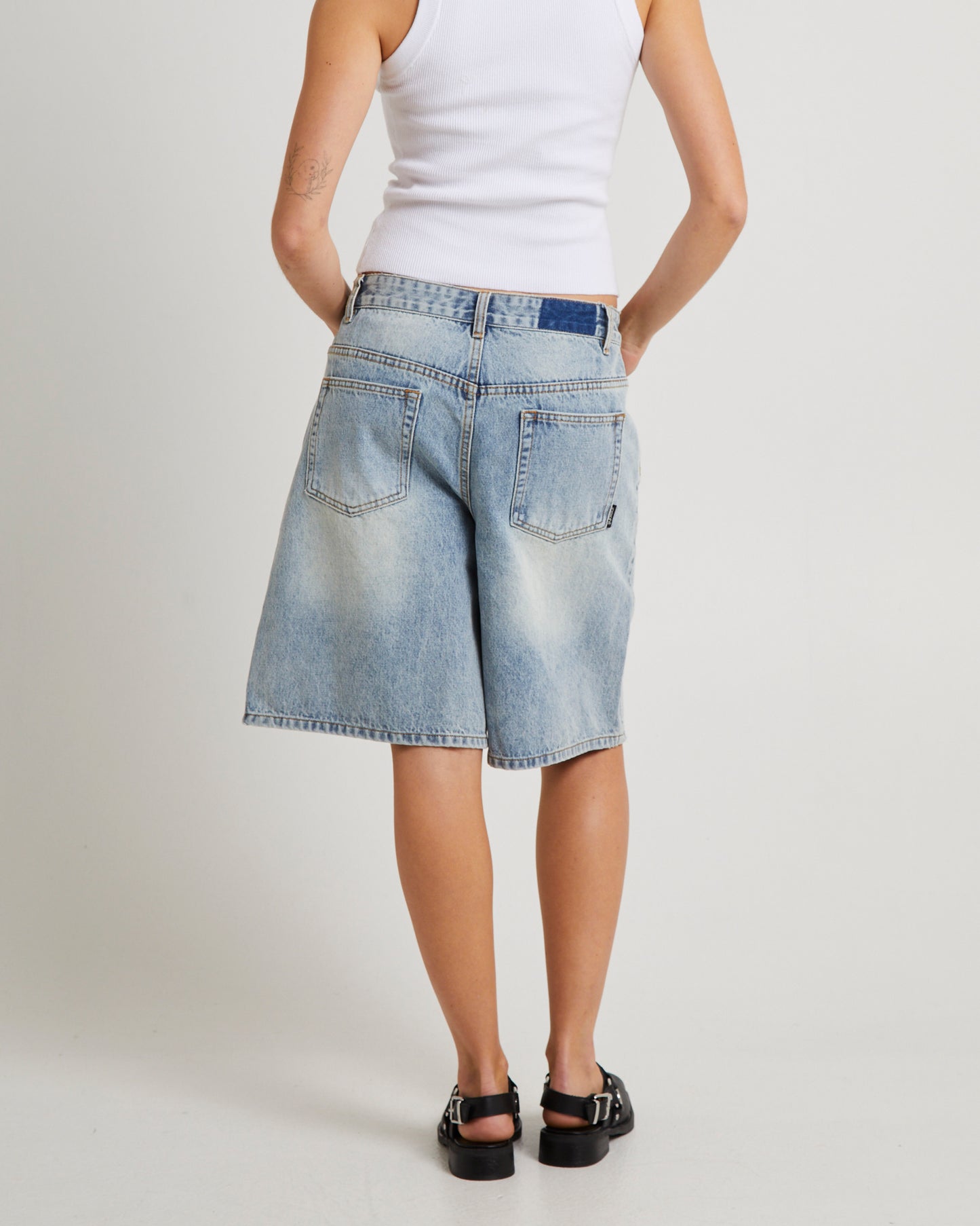 Kourtney Longline Denim Jorts