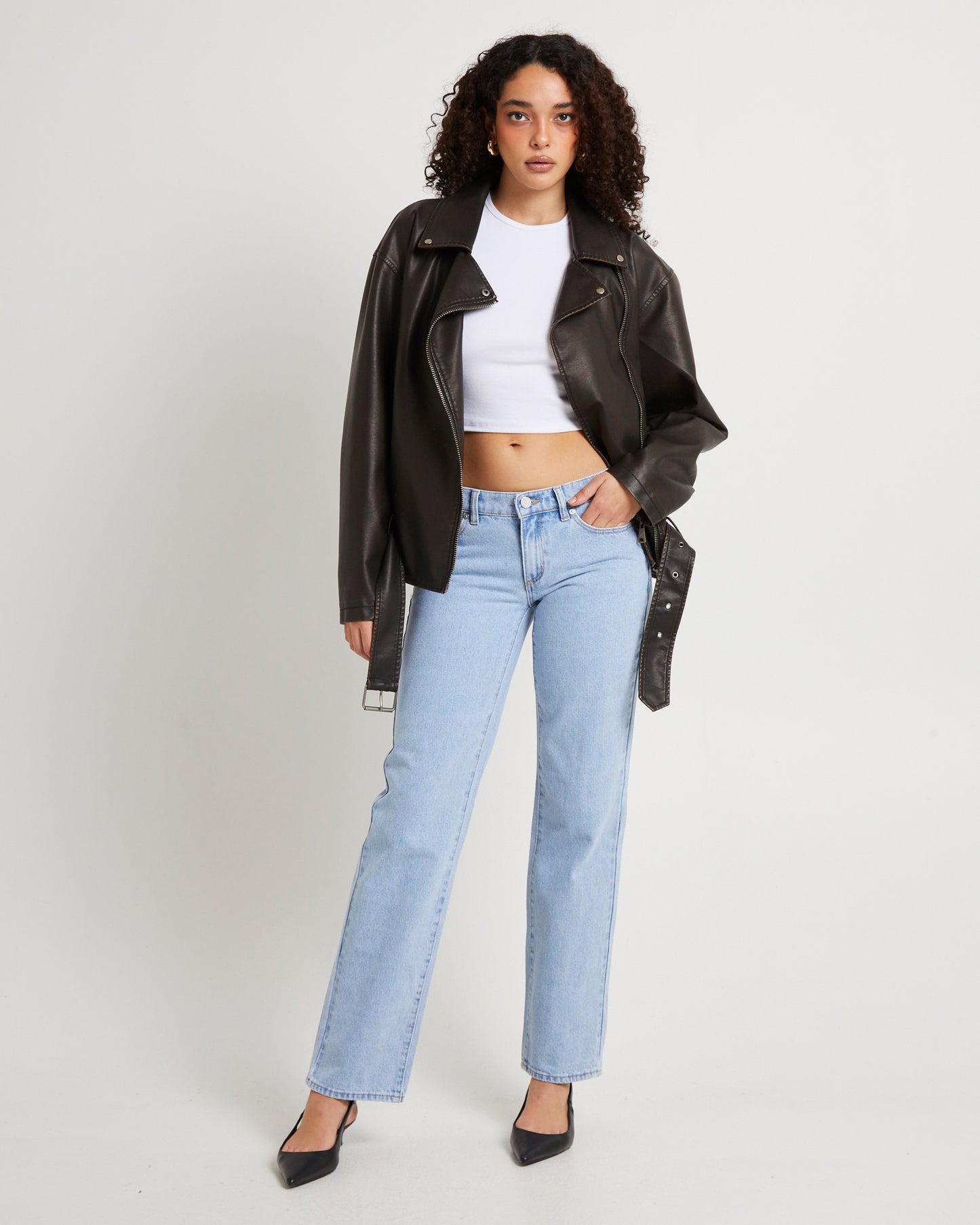 99 Low Straight Denim Jeans Kendall