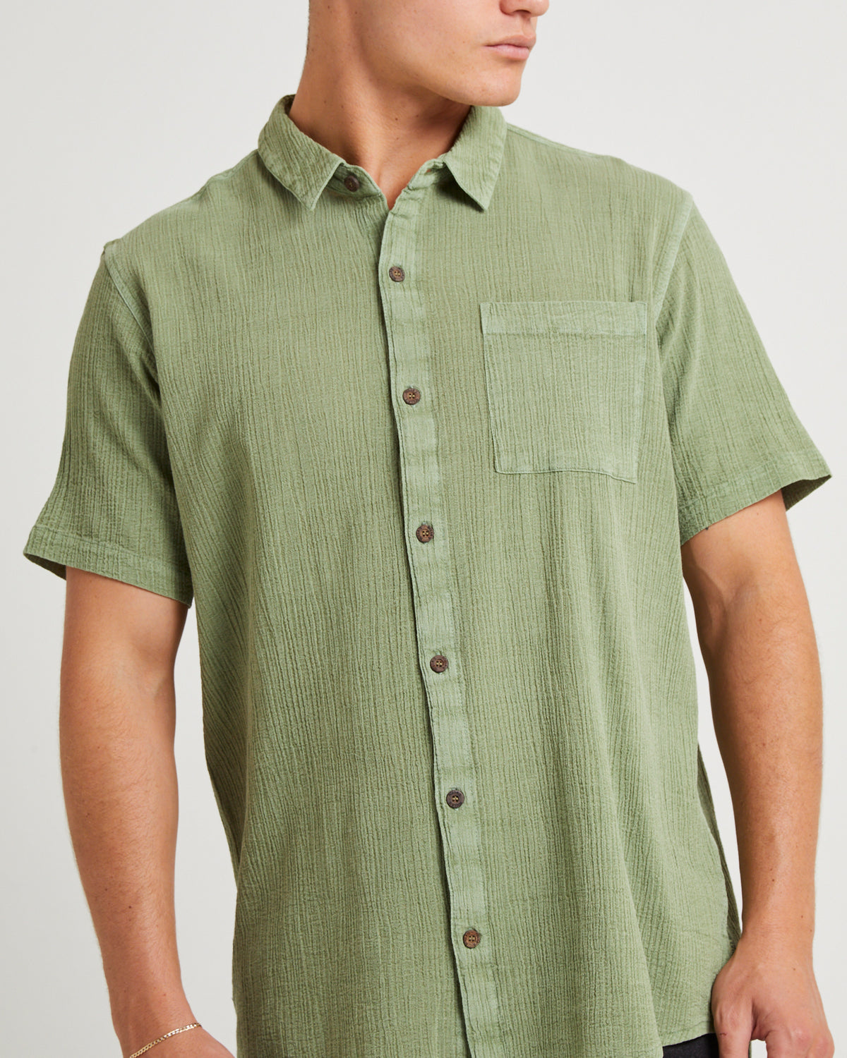 Bon Crepe Shirt PISTACHIO