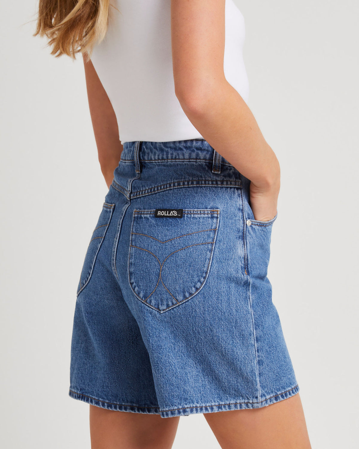 Super Mirage Denim Shorts Evie DARK BLUE