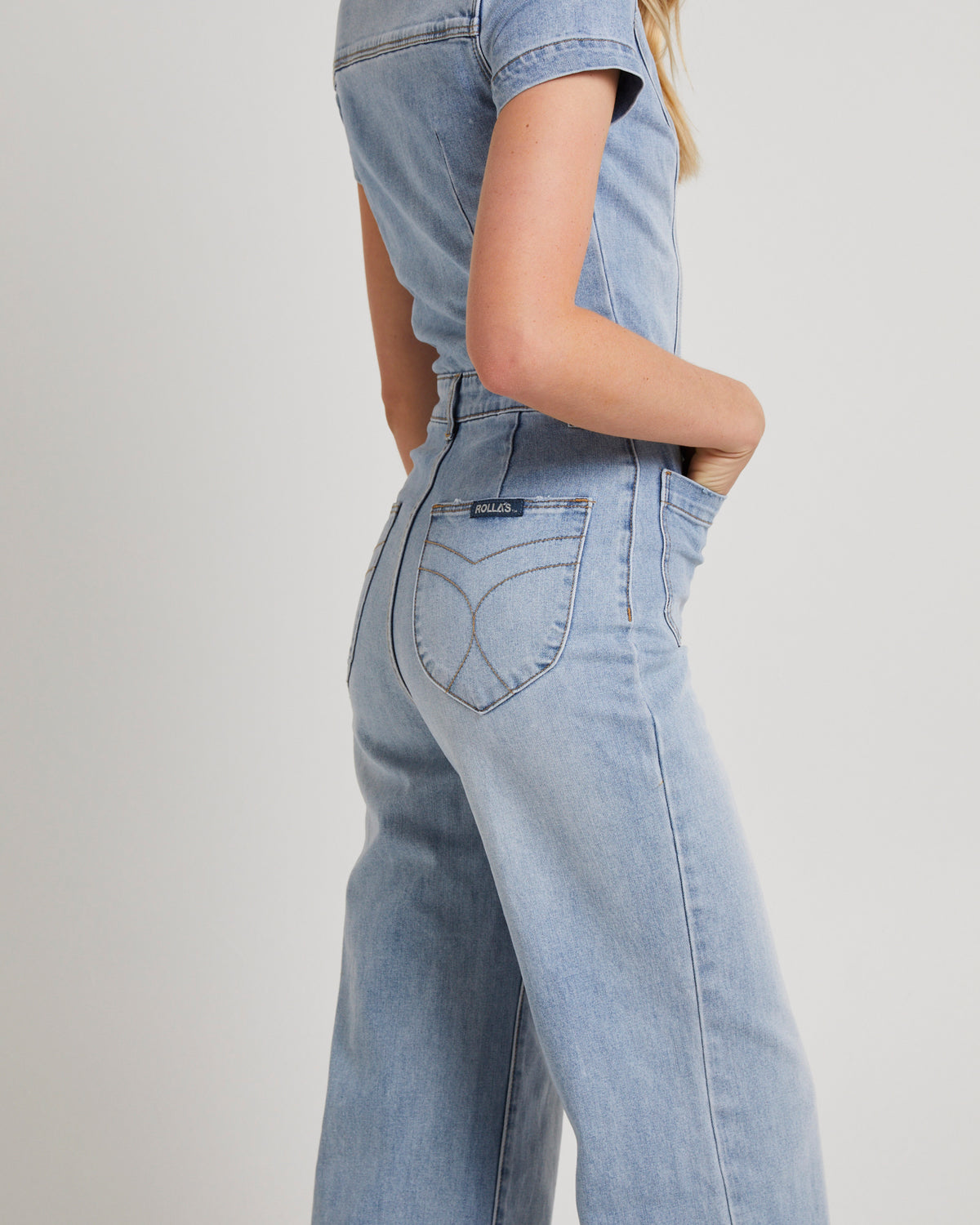 Sailor Denim Jumpsuit LIGHT VINTAGE BLUE