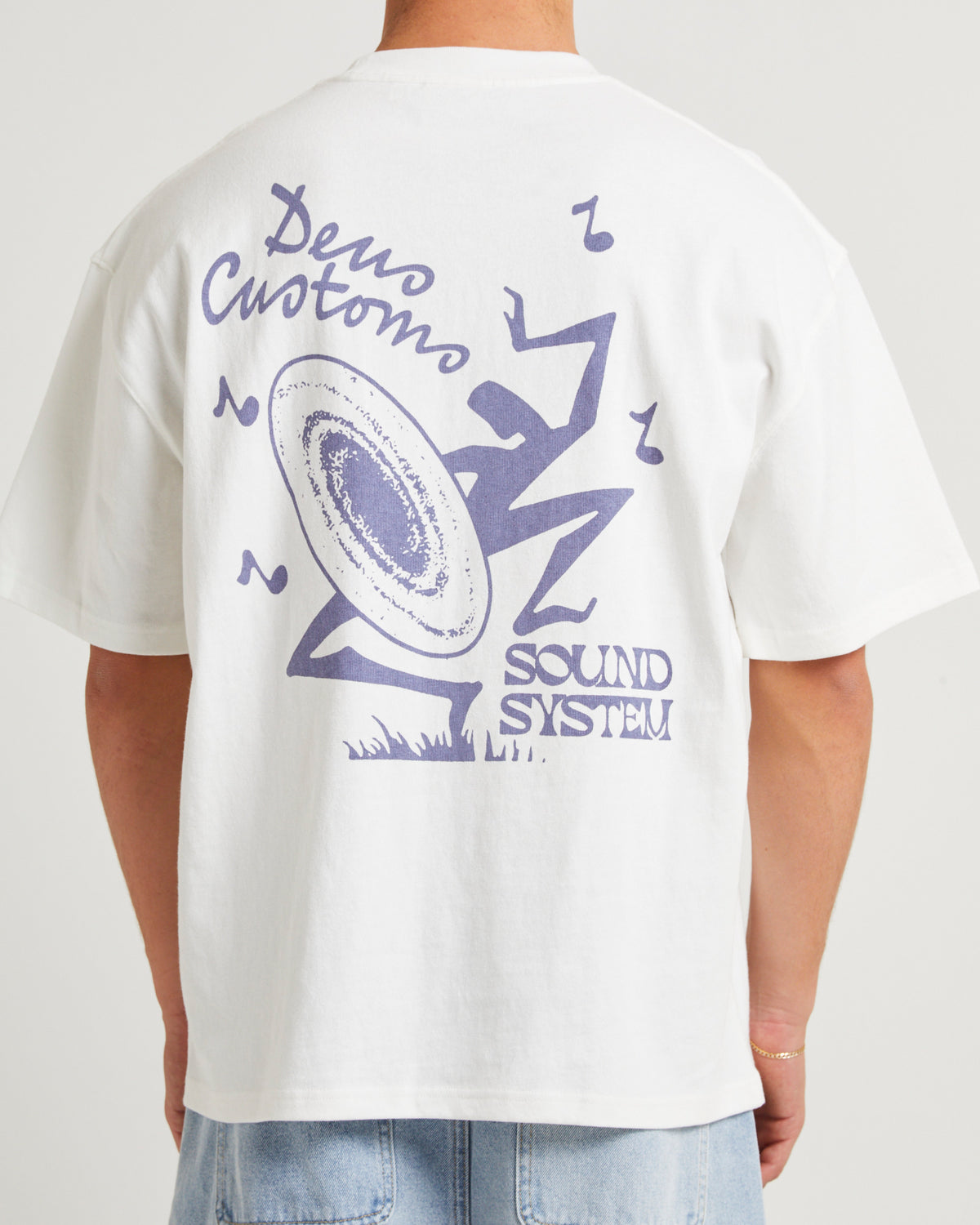 Sound System Short Sleeve T-Shirt VINTAGE WHITE
