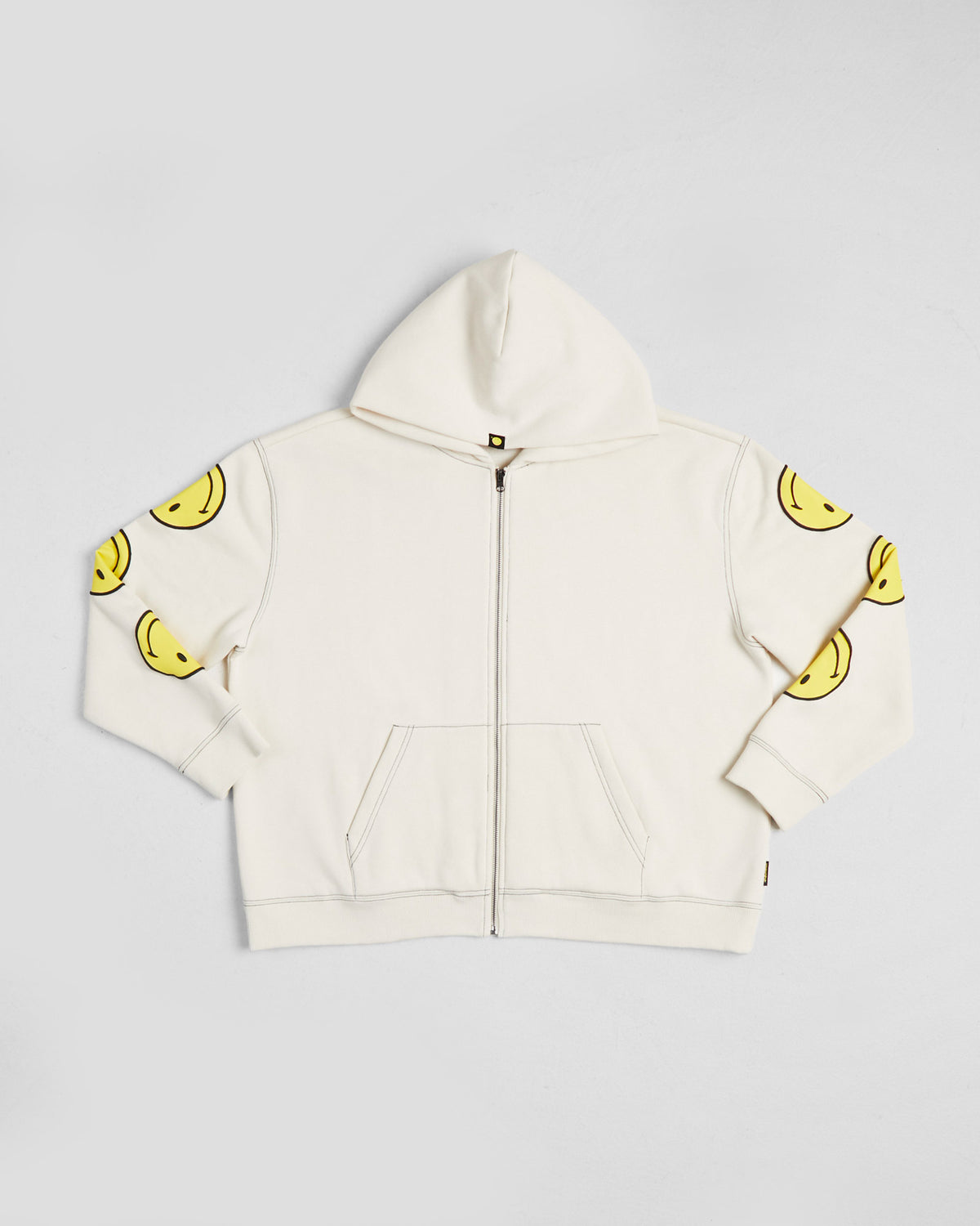 Insight x Smiley Beam Zip Thru Hood VINTAGE WHITE