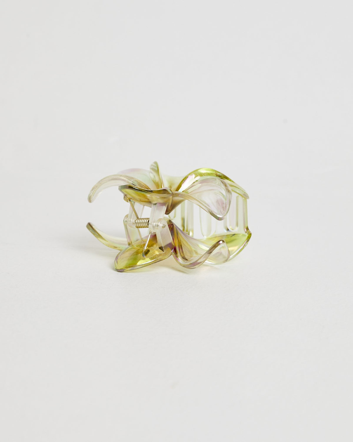 Metallic Flower Clip YELLOW