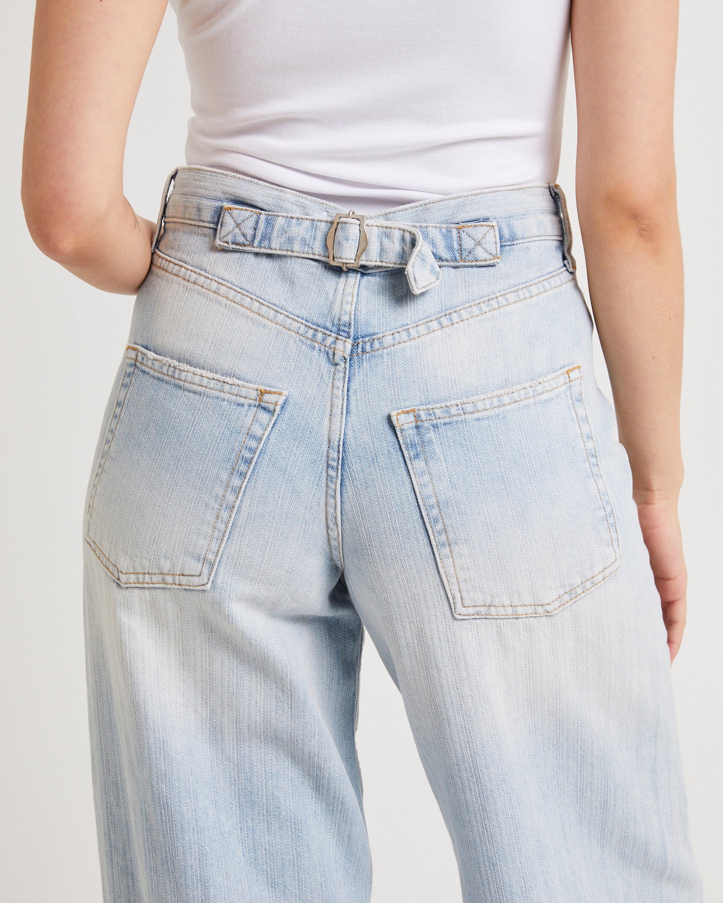 Jaquard Stripe Logan Jeans