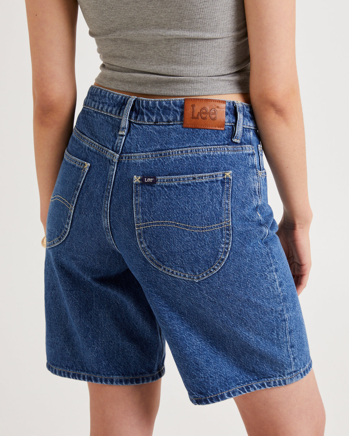 Mid Baggy Denim Shorts BORN BLUE