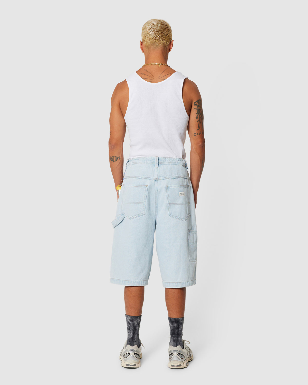 A6 Big Work Denim Shorts Hanks HANK