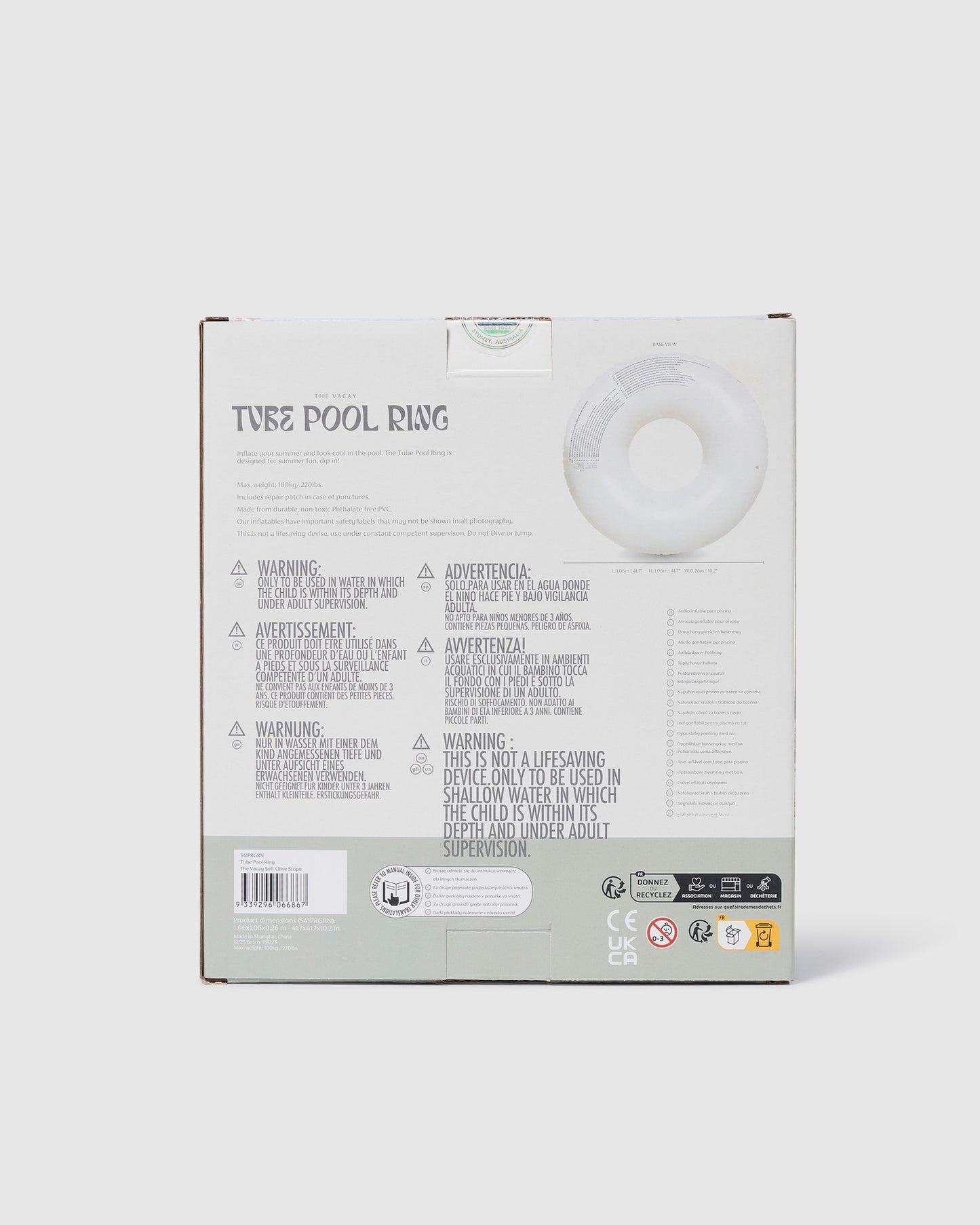 Tube Pool Ring The V