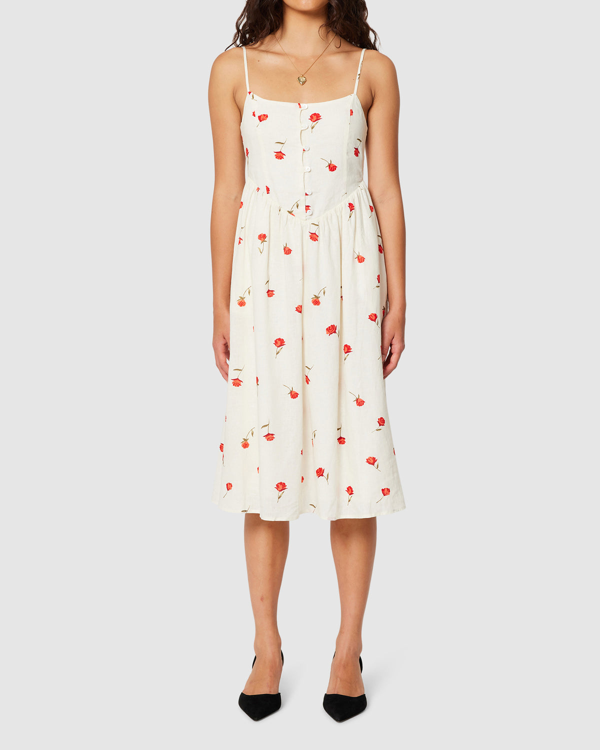 Strappy Leonie Dress WHITE
