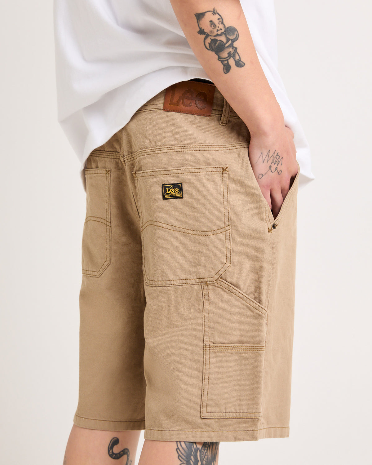 L-Five Biggie Baggy Worker Shorts SANDSTONE