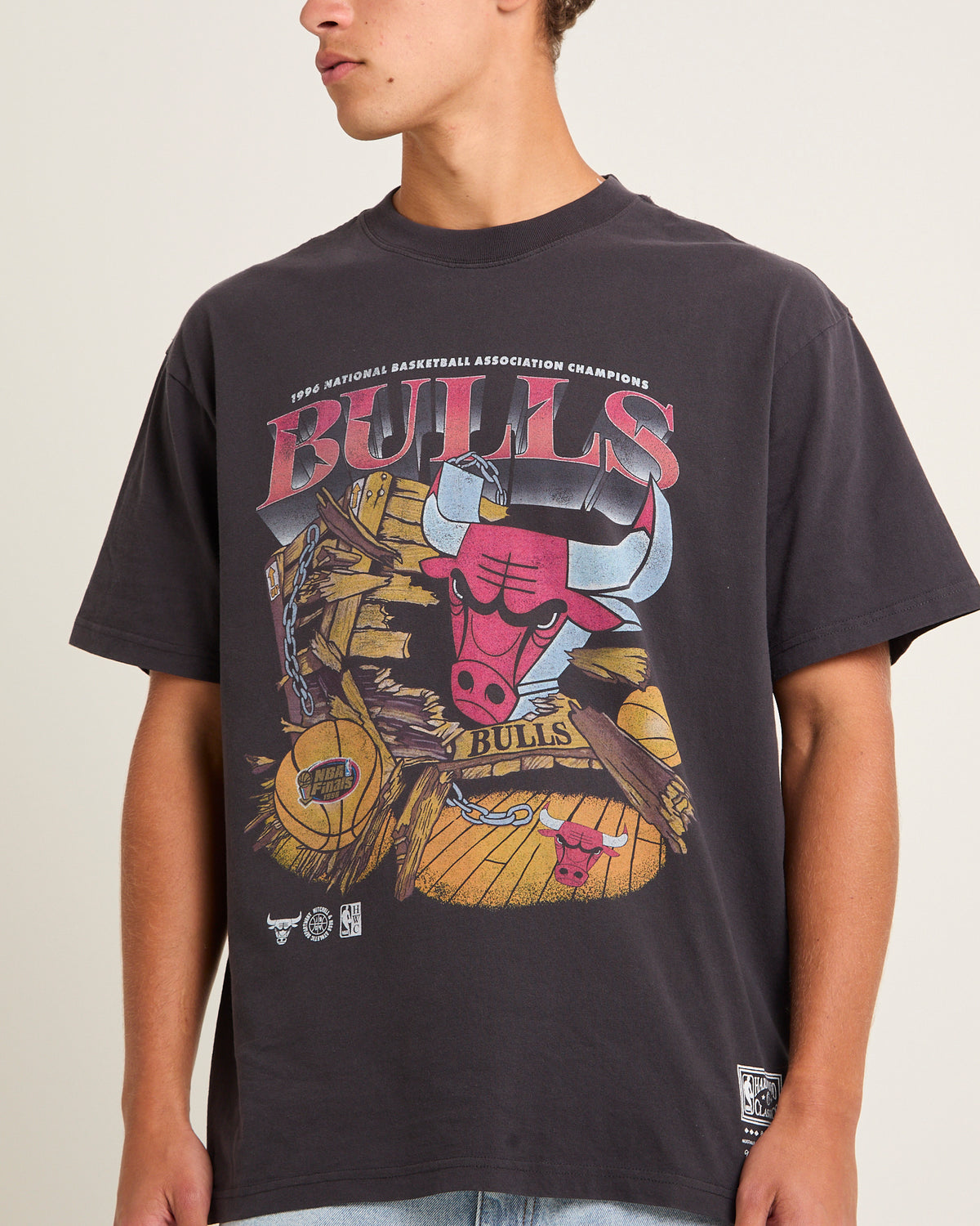 Bevel Burst T-Shirt OVERDYED BLACK