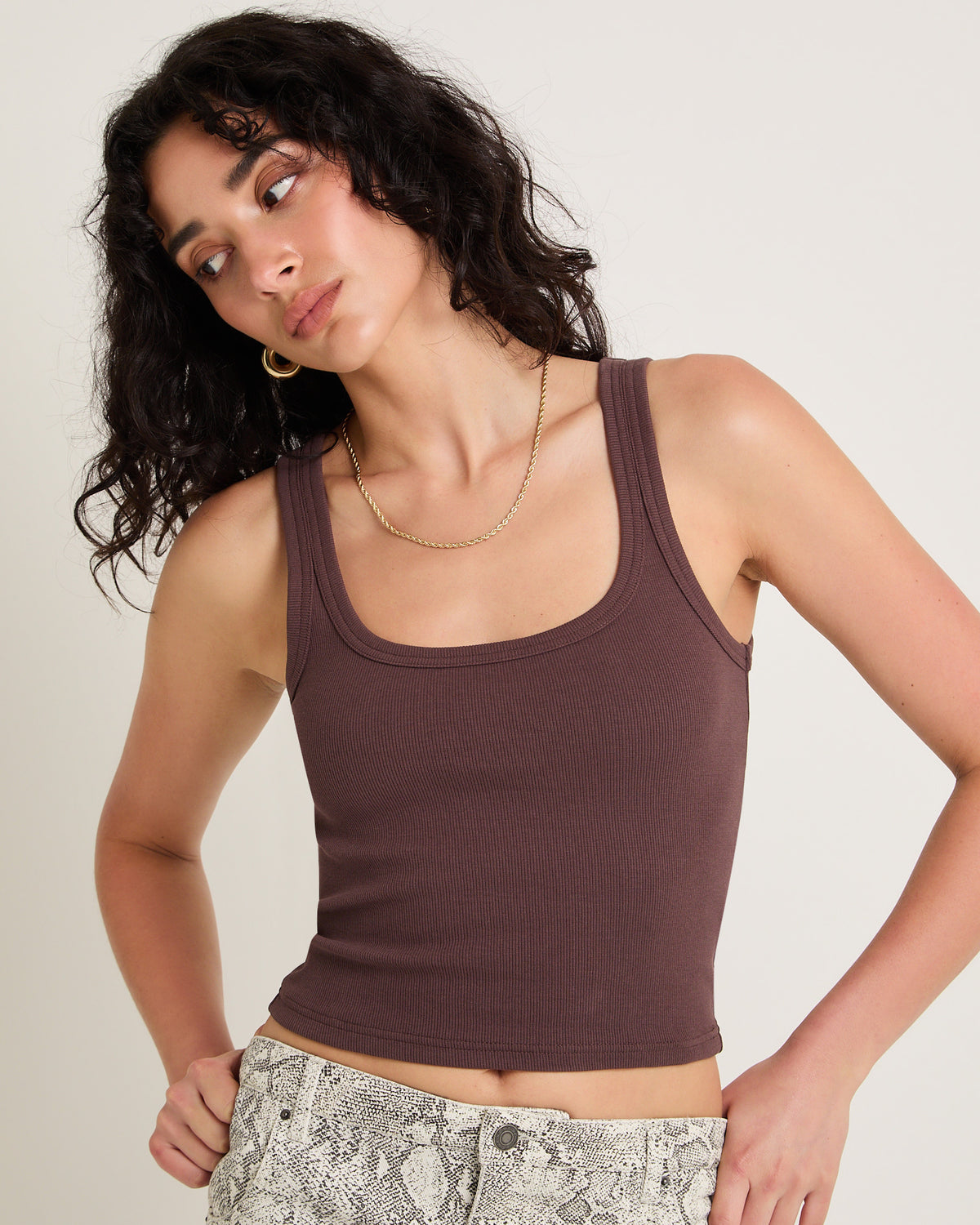 Super Scoop Classic Tank Top ESPRESSO