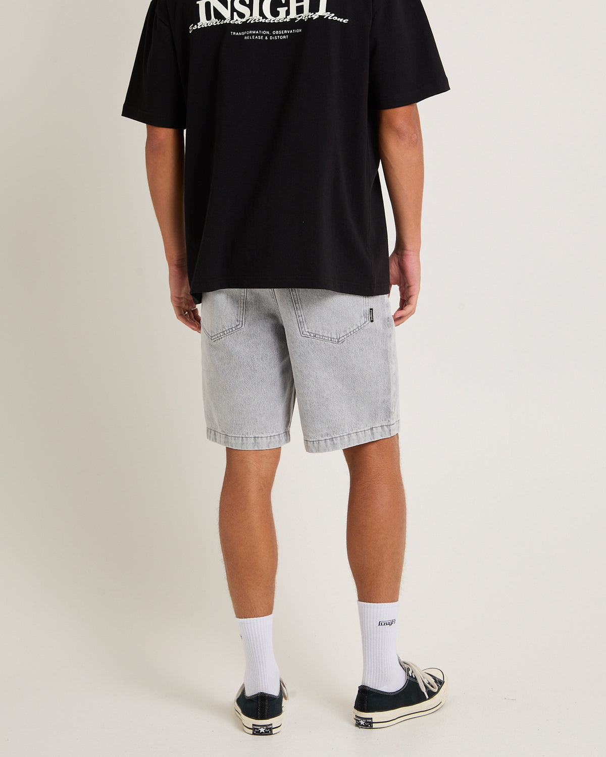 Knocker Vintage Denim Shorts PEBBLE