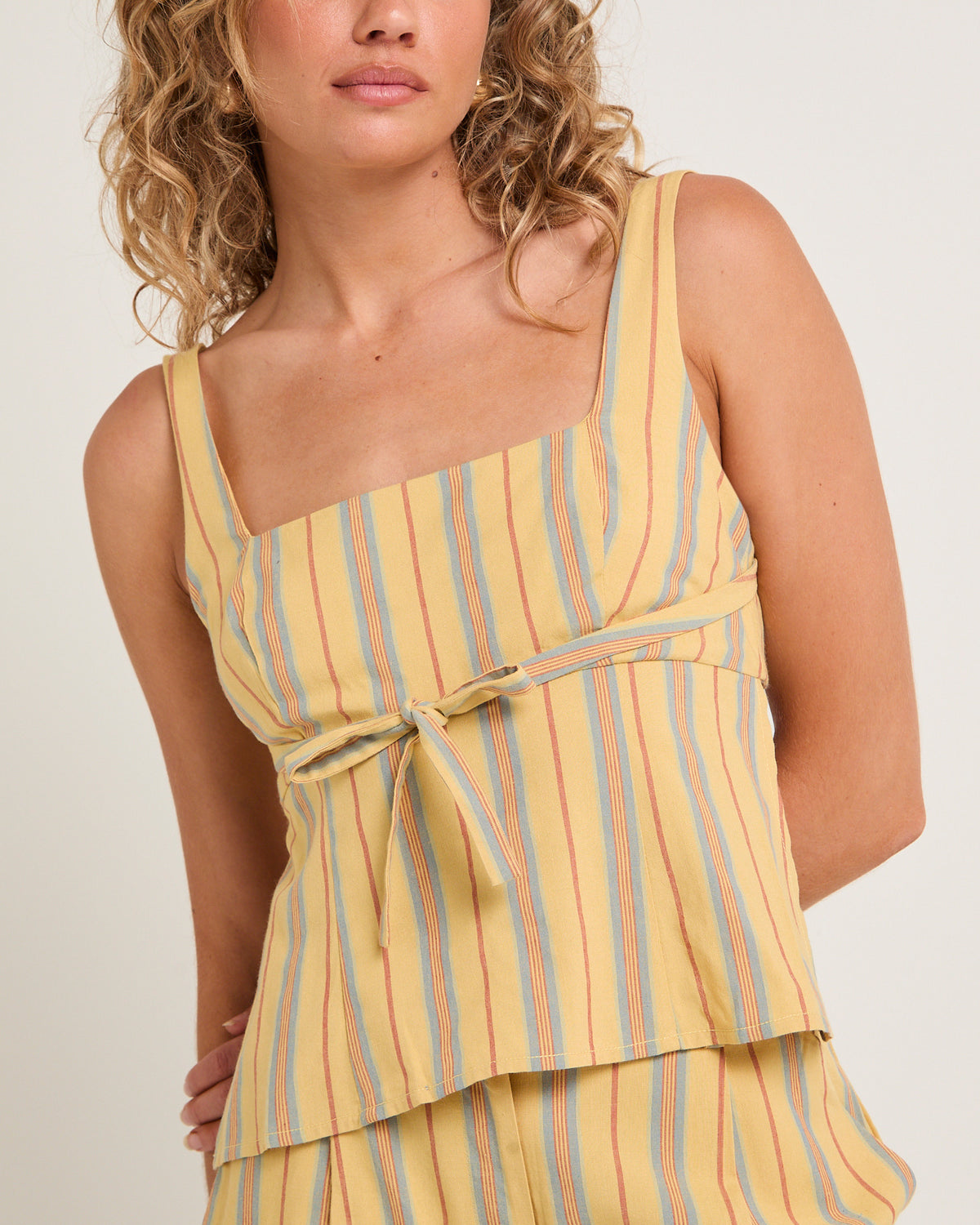 Vienna Tie Top STRIPE