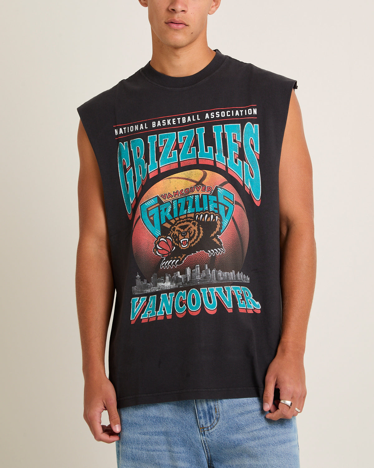 Champions Muscle Tee Vancouver Grizzlies OVERDYED BLACK