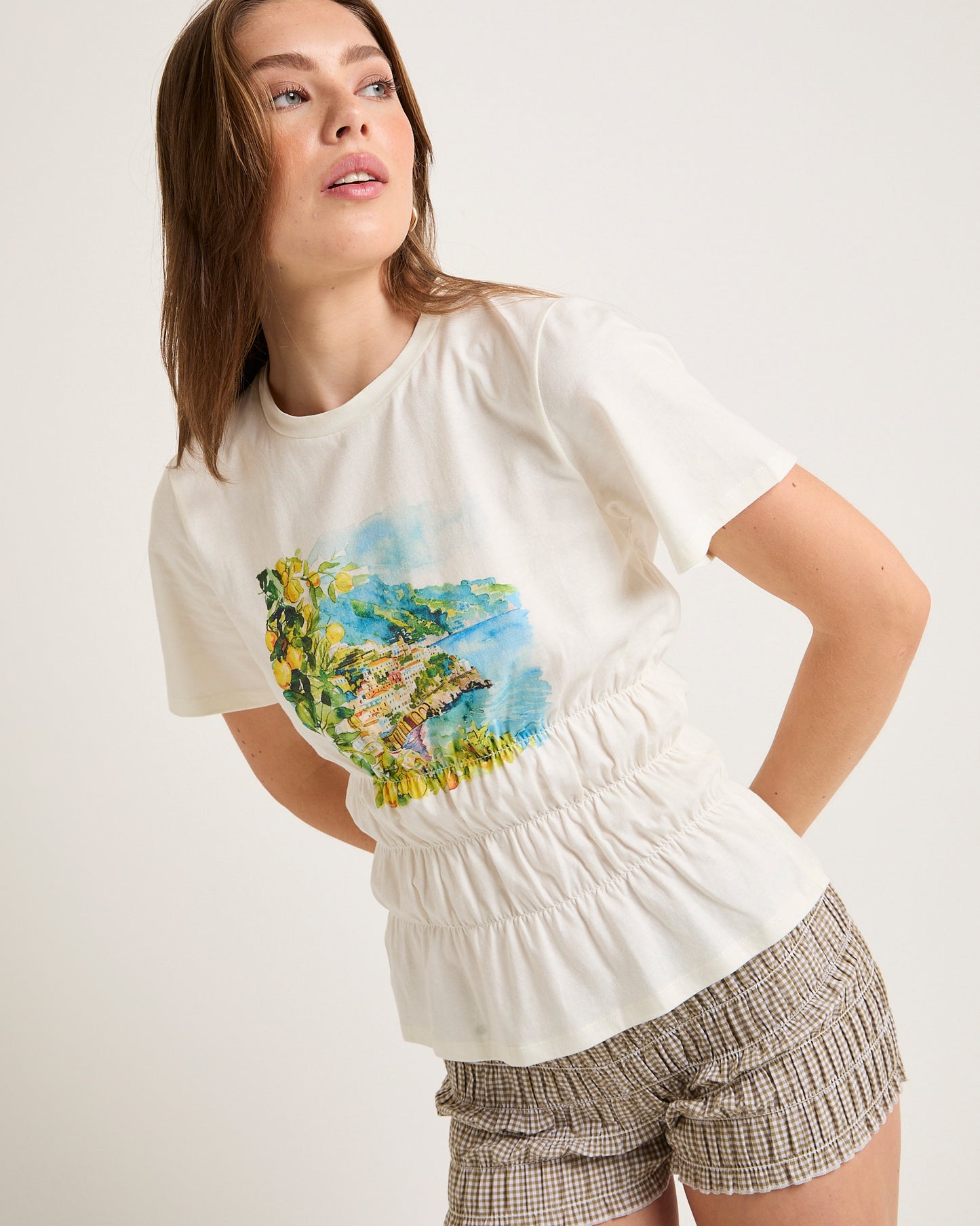 Ross Gathered T-Shirt