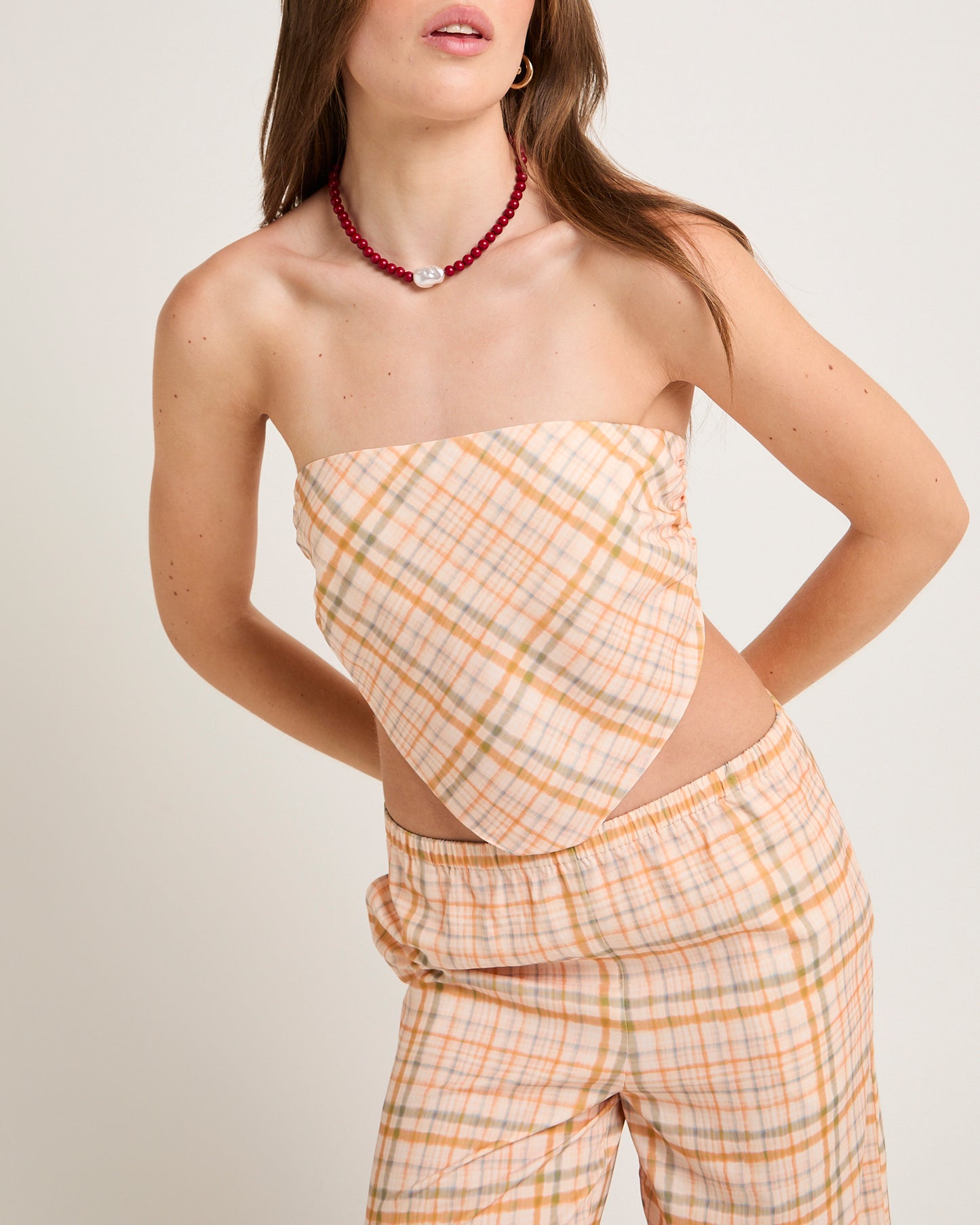Ellery Printed Bandeau Top