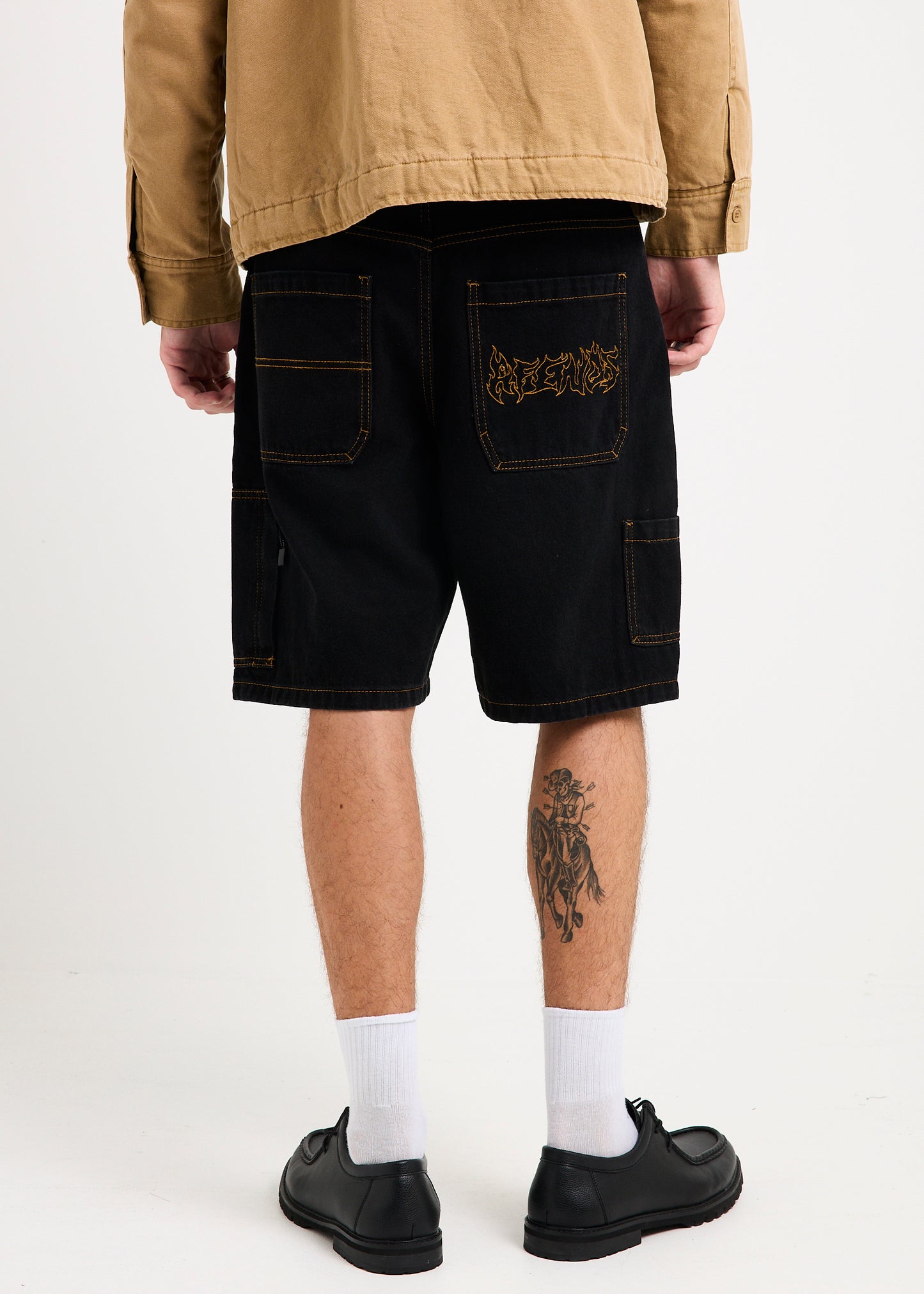 Scorched Harper Denim Baggy Fit Carpenter Shorts