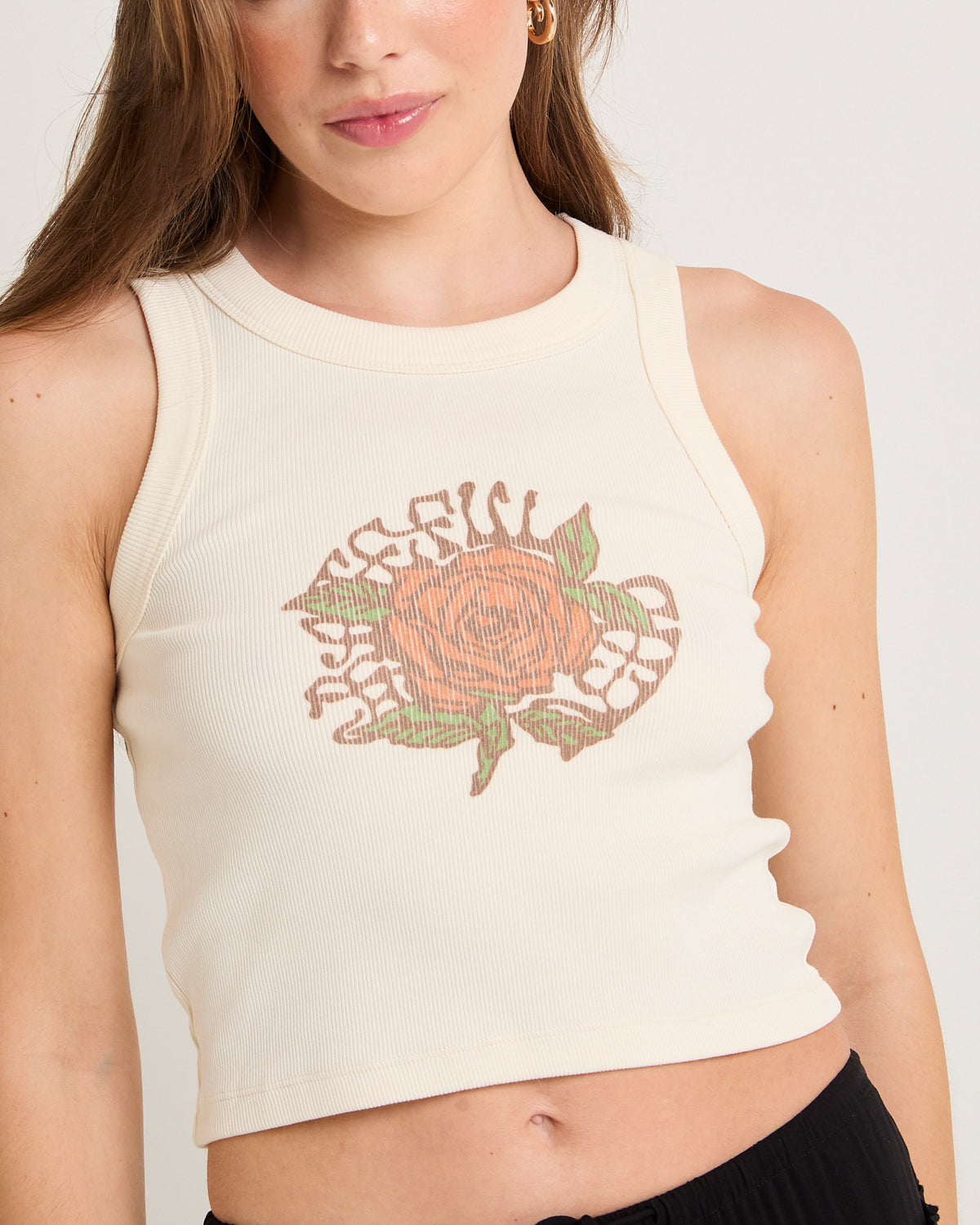 Grateful Dead Ribbed Tank Top NATURAL