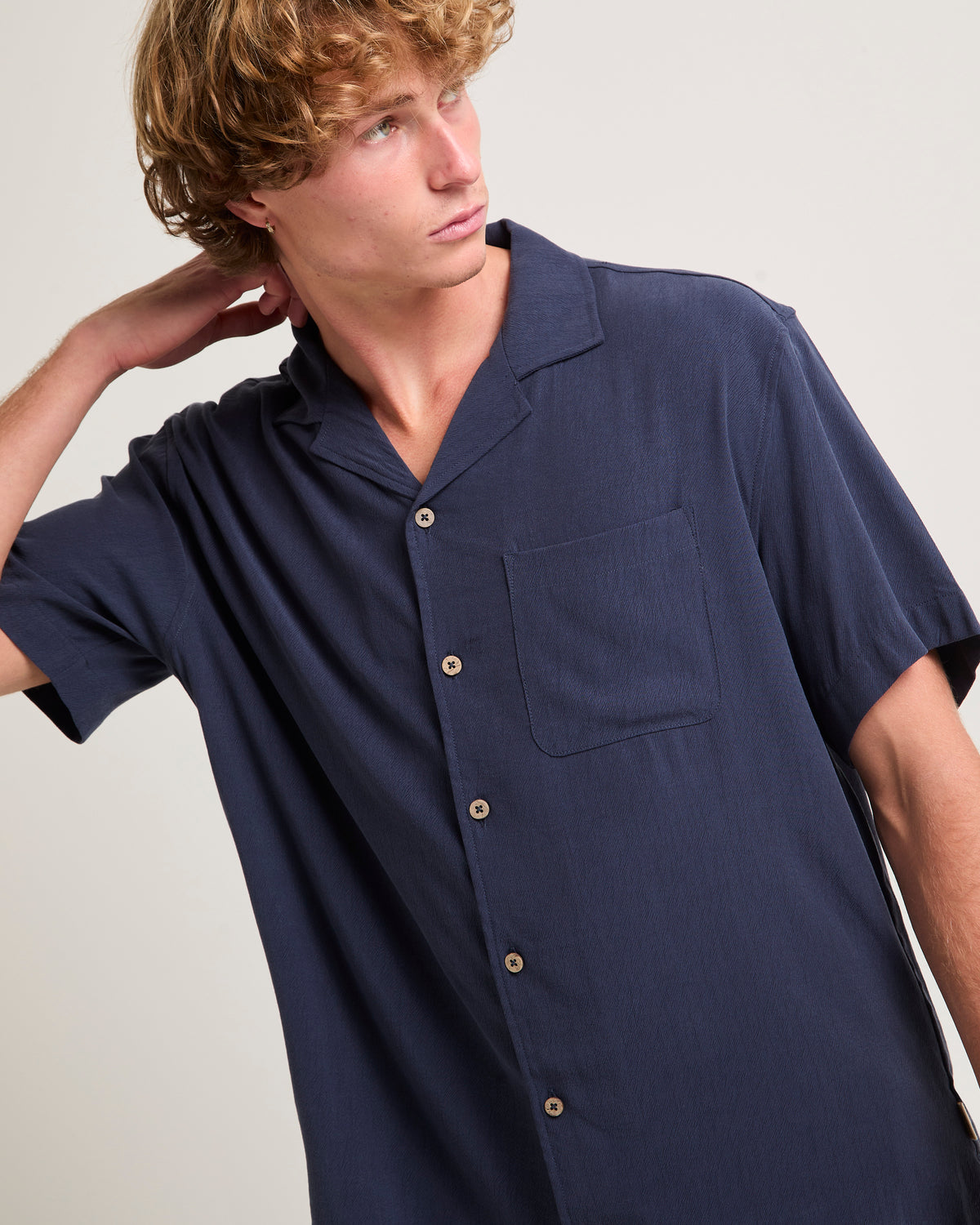 Dion Short Sleeve Resort Shirt DARK NAVY