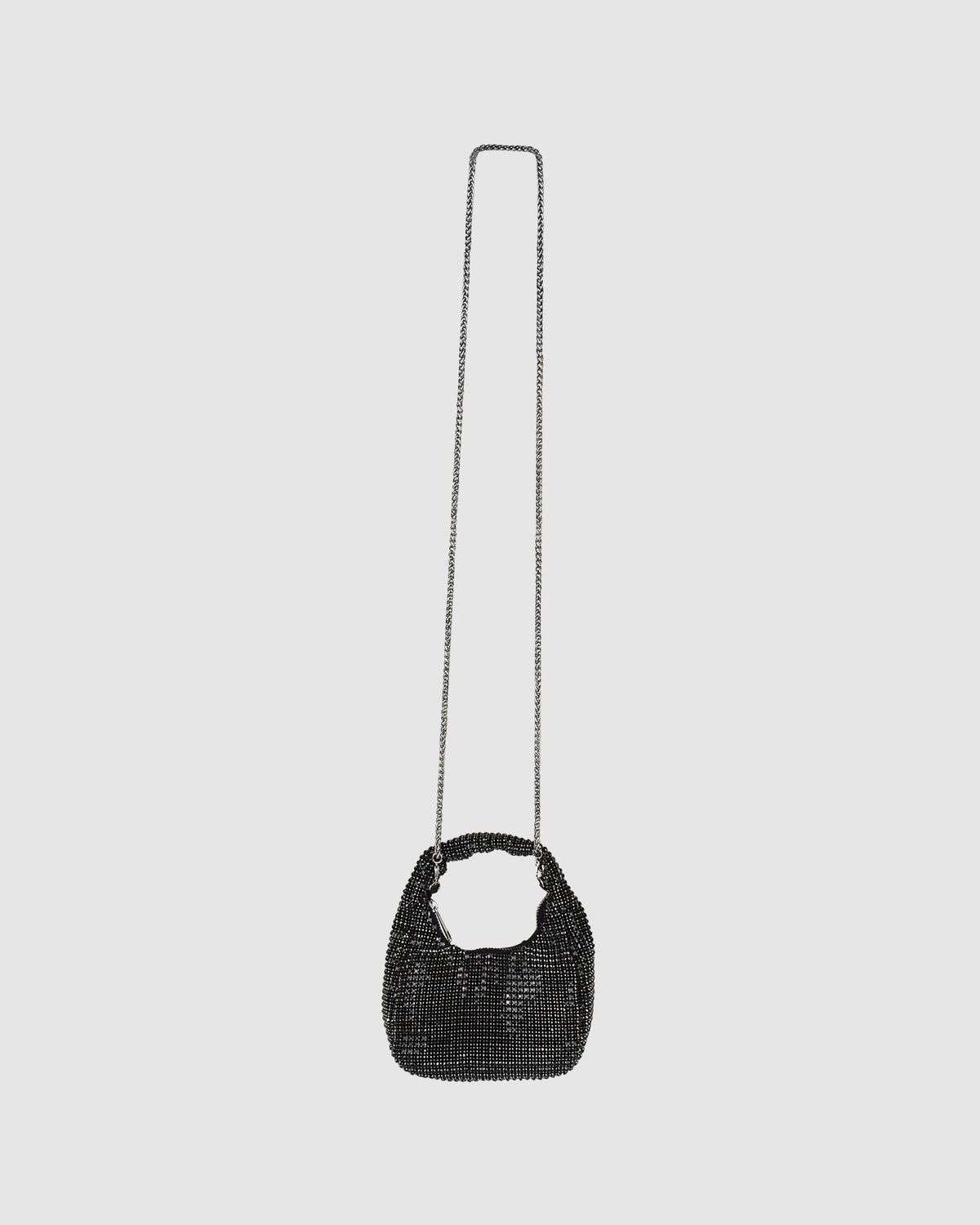 Precious Shoulder Bag BLACK DIAMANTE/SILVER