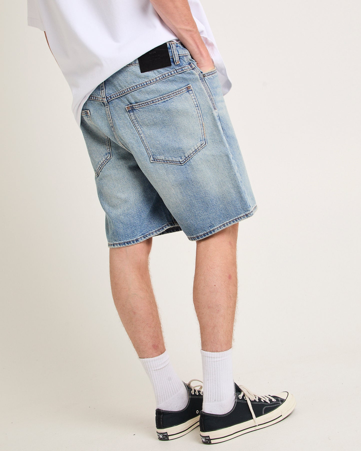 River Relaxed Denim Shorts