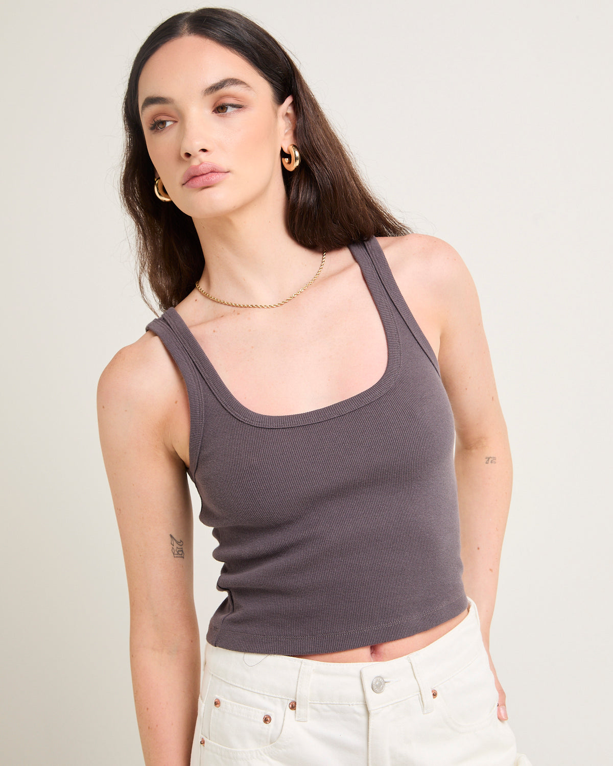 Super Scoop Classic Tank Top CHARCOAL