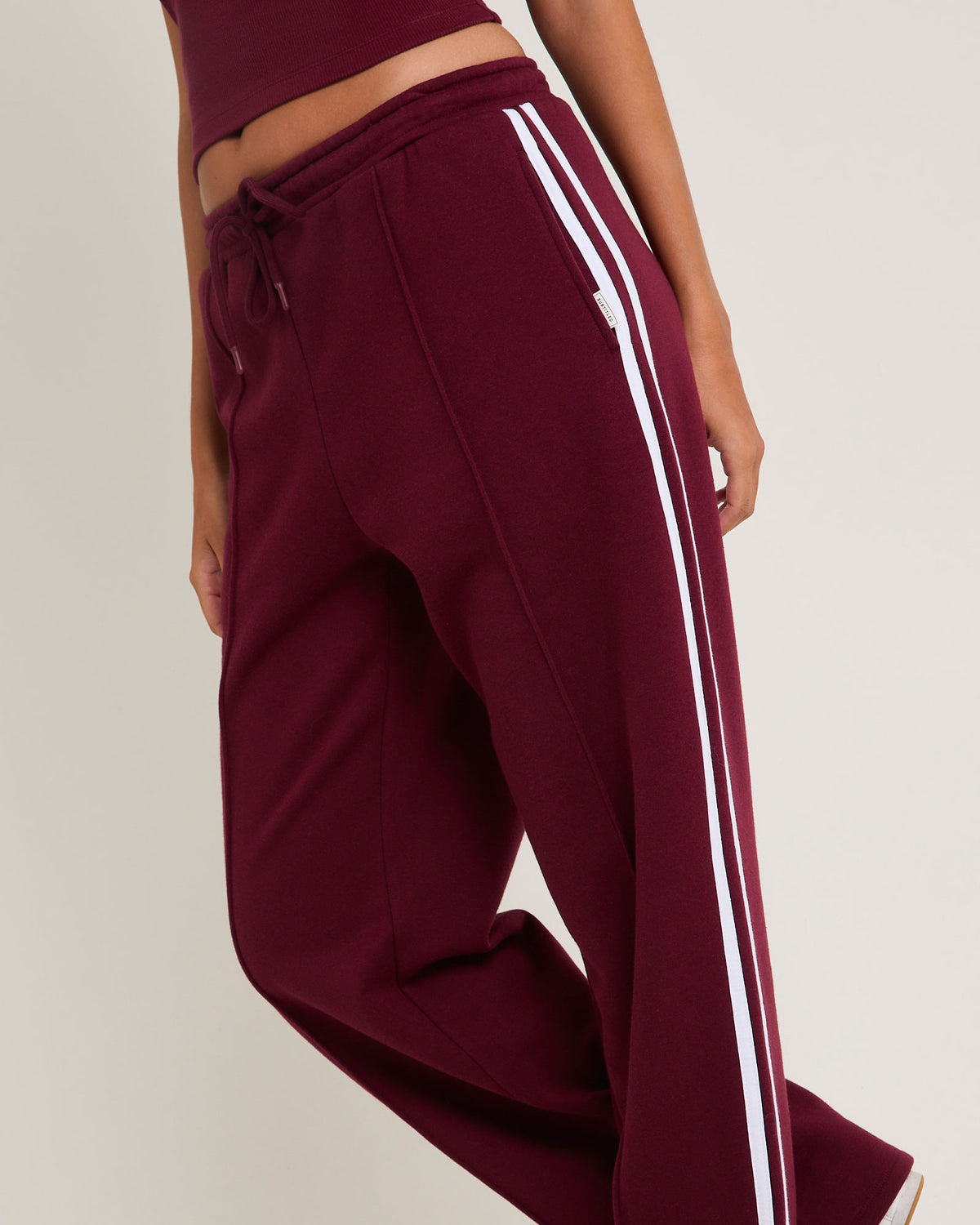 Subtitled Baggy Track Pants MERLOT