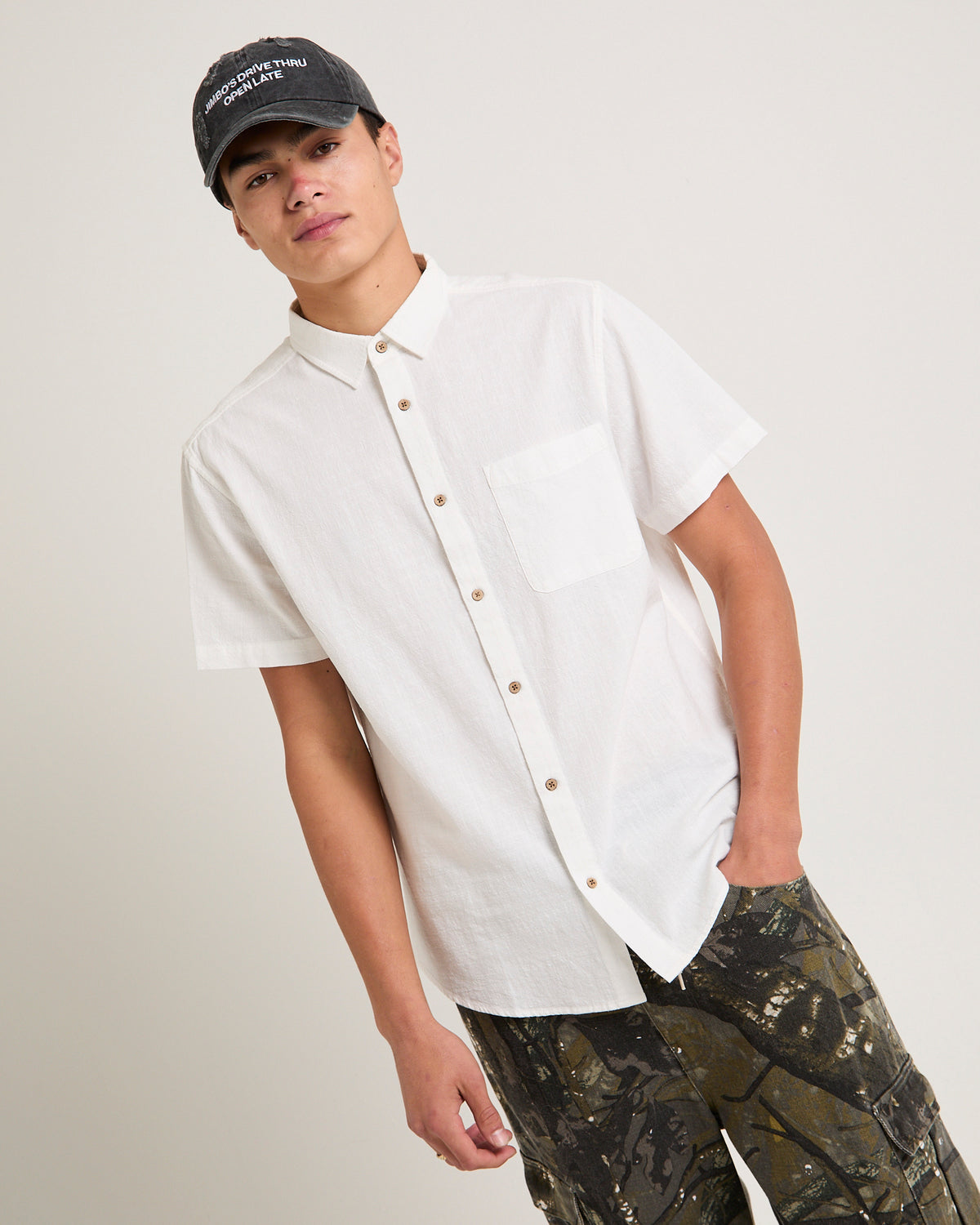 Louie Short Sleeve Shirt WHITE