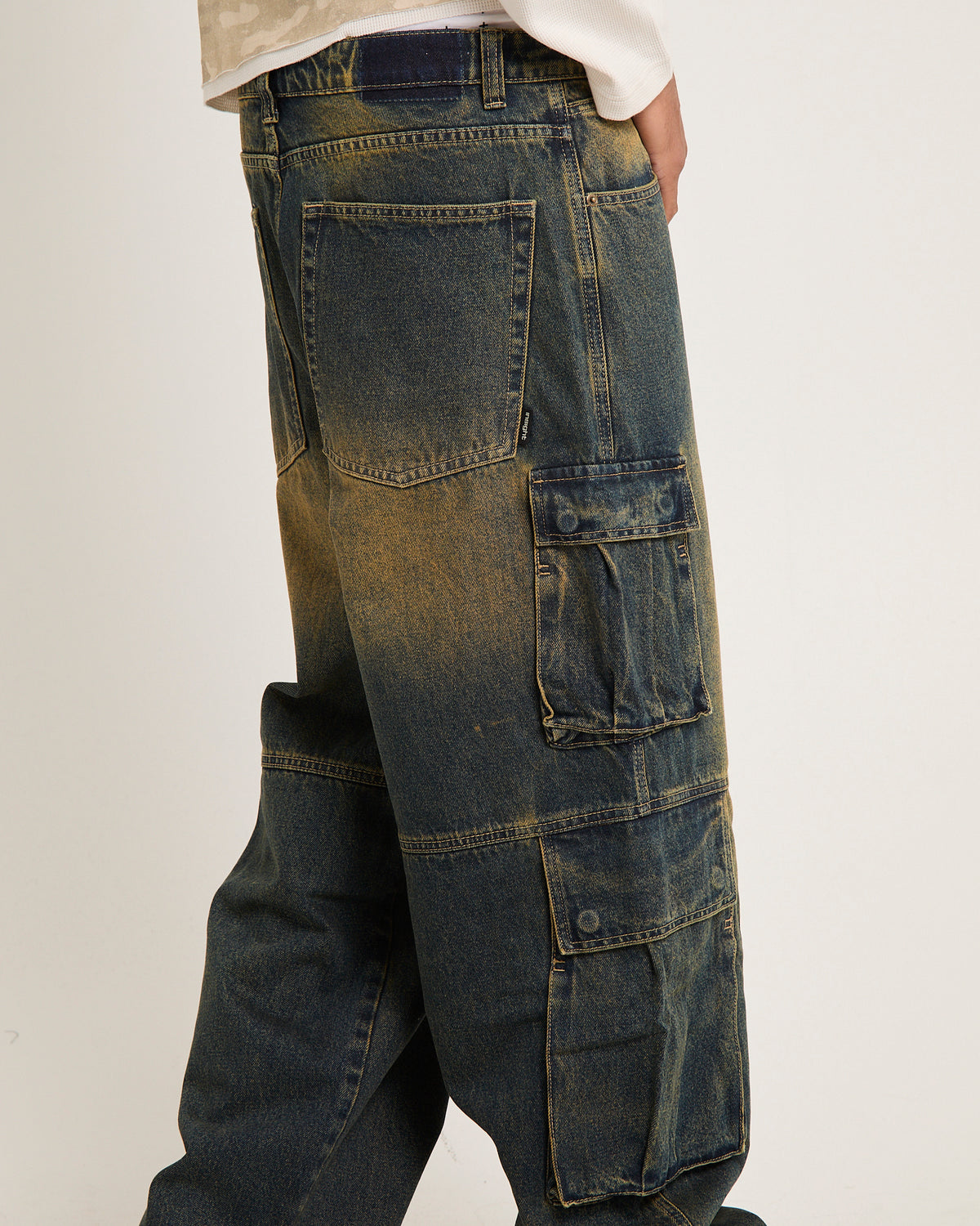 Society Denim Cargo Denim Jeans NU INK